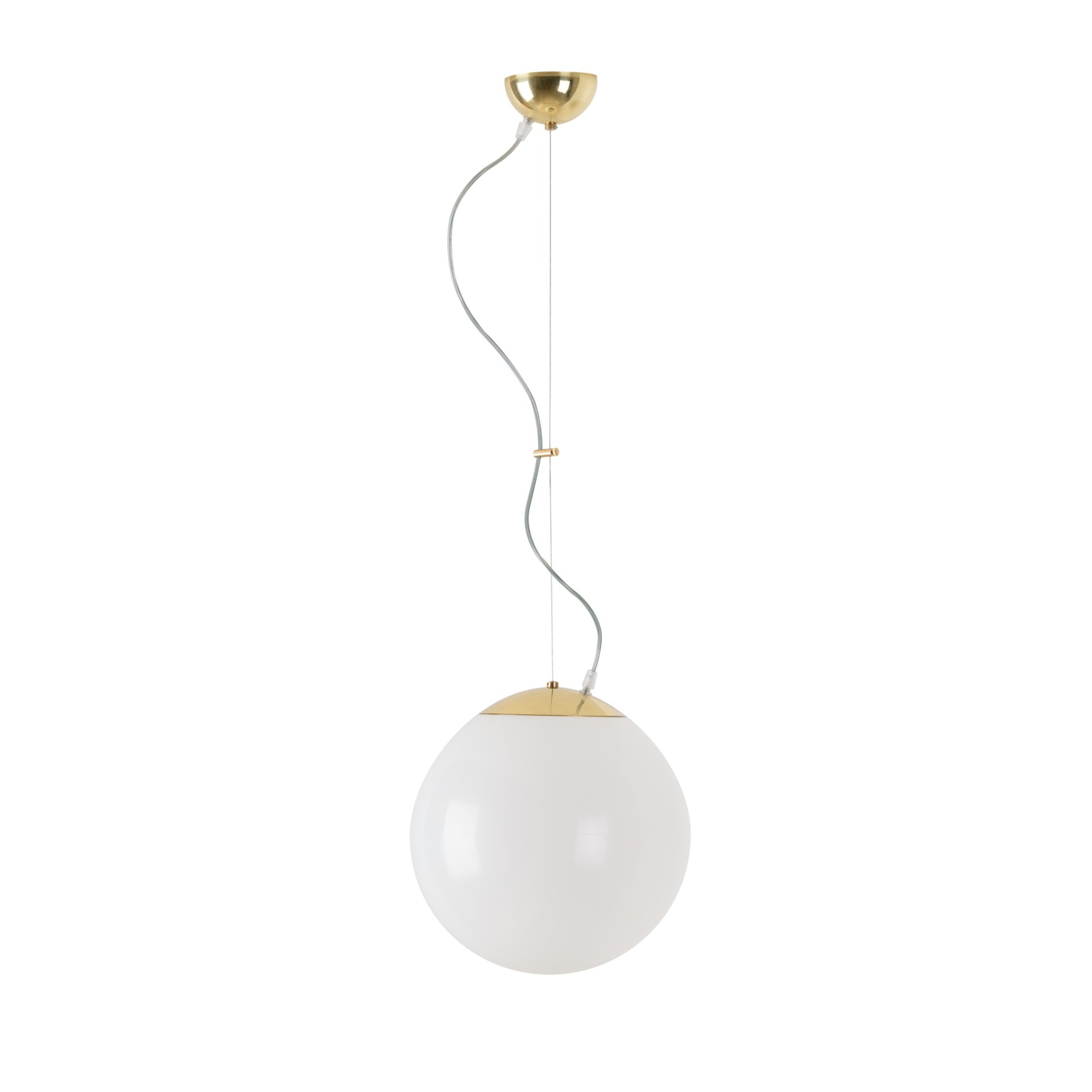 Levně OSMONT ISI64185 ISIS L2 PM závěsné plastové svítidlo mosaz leštěná / bílá IP40 3000 K 20W LED DALI