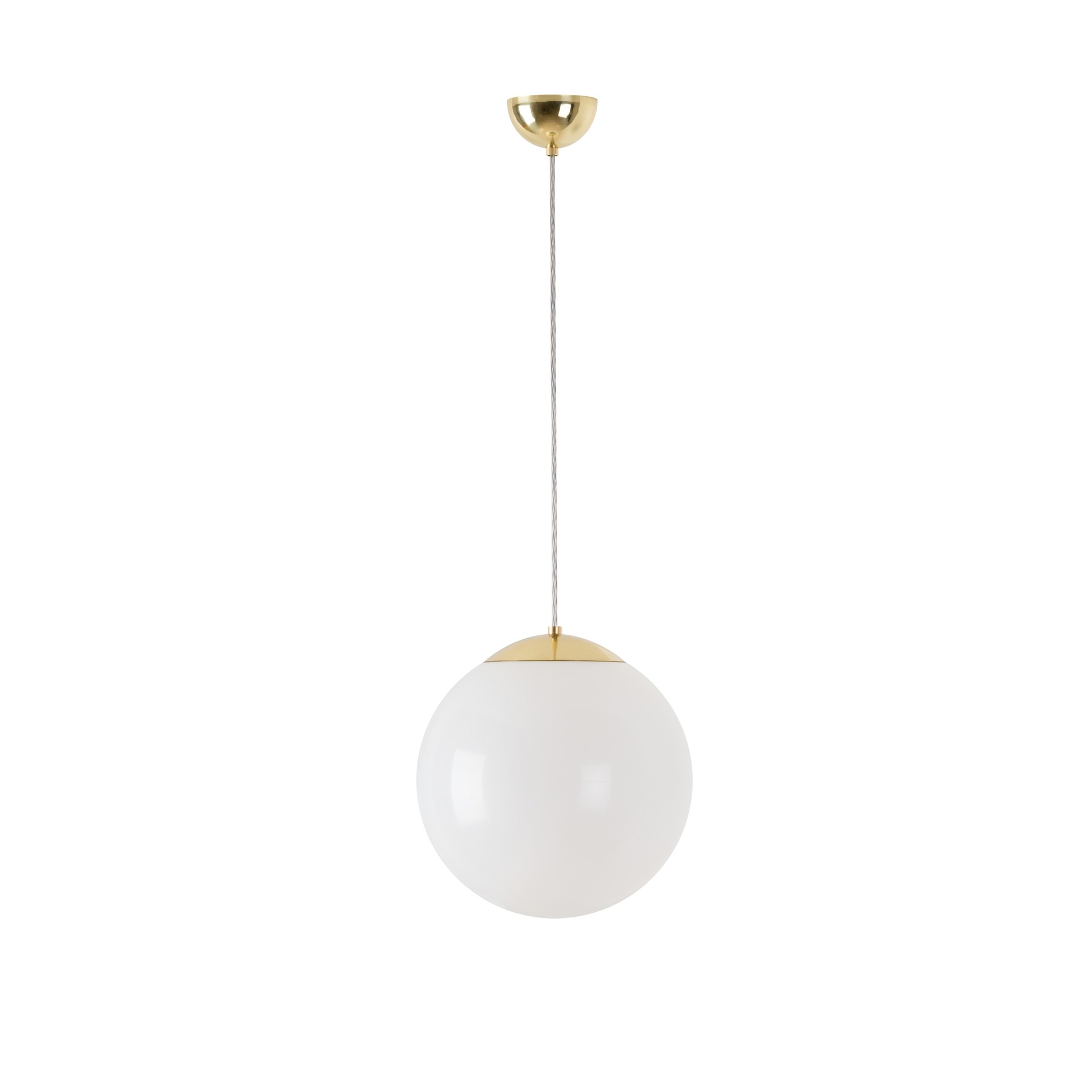 Levně OSMONT ISI66233 ISIS S2 závěsné plastové svítidlo mosaz leštěná / bílá IP40 3000 K 20W LED DALI