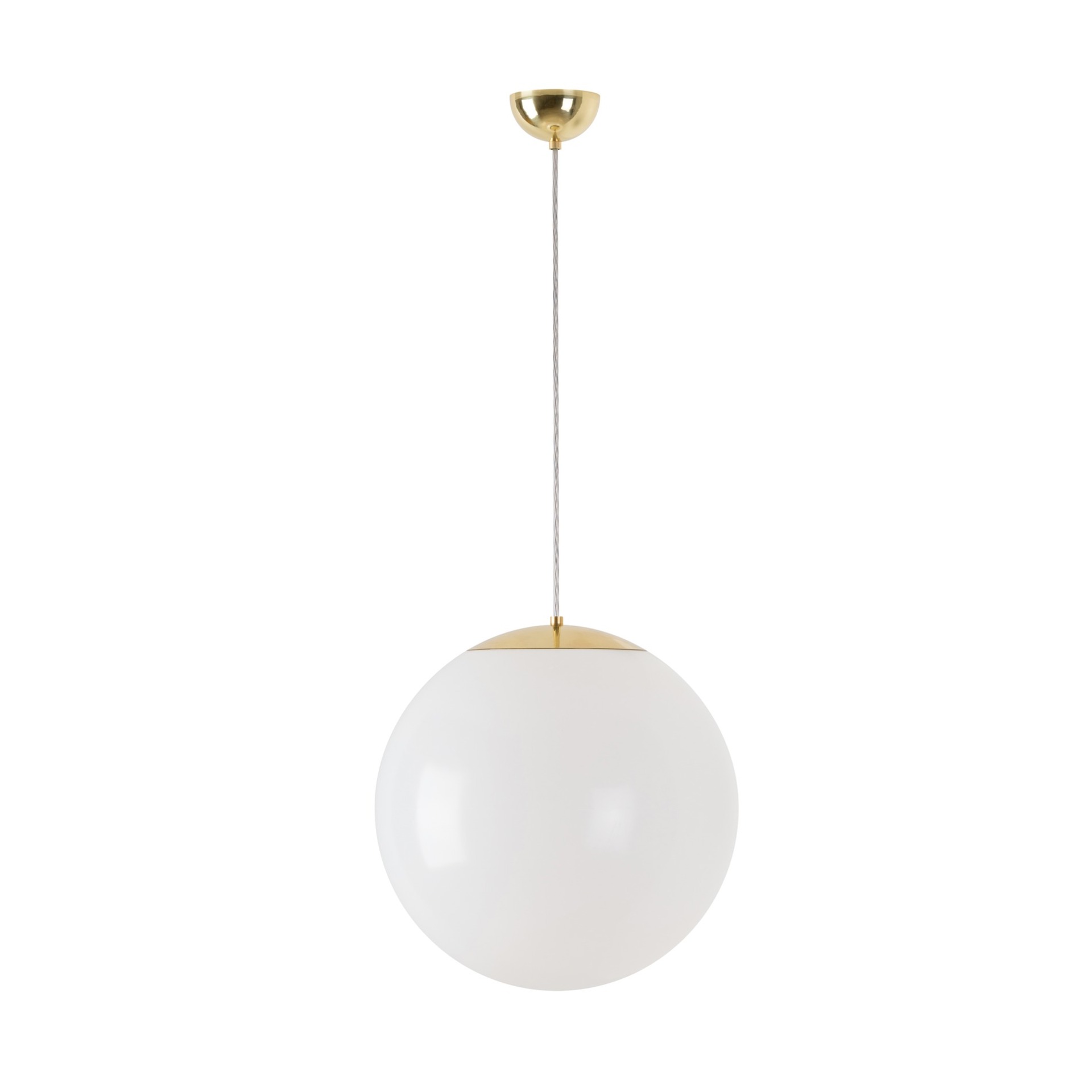 Levně OSMONT ISI66242 ISIS S3 závěsné plastové svítidlo mosaz leštěná / bílá IP40 3000 K 27W LED DALI