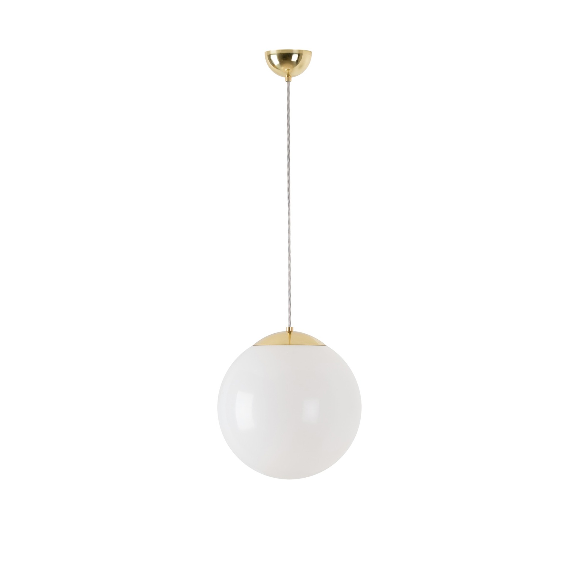 Levně OSMONT ISI66733 ISIS S2 závěsné plastové svítidlo mosaz leštěná / bílá IP40 4000 K 20W LED DALI