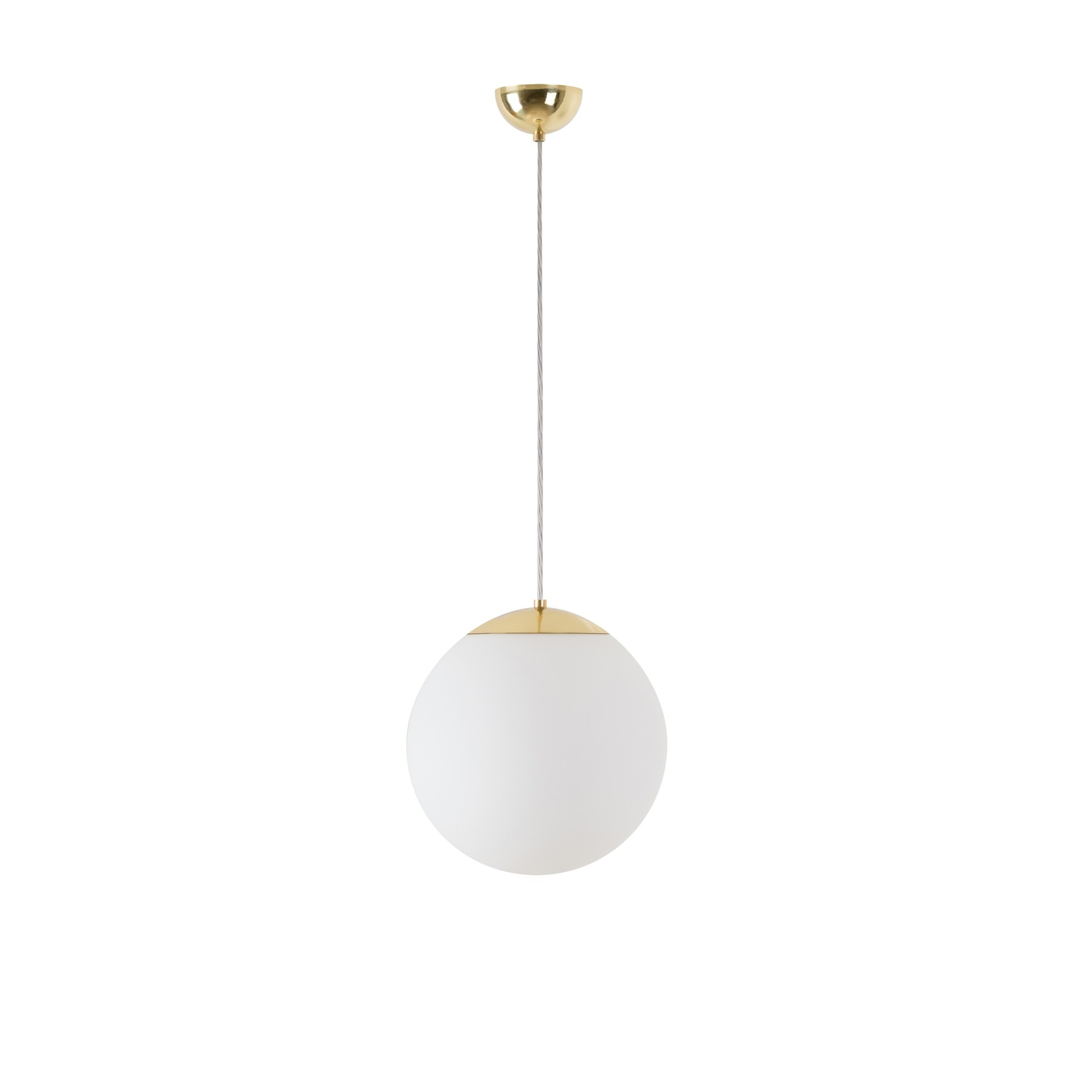 Levně OSMONT ISI70300 ISIS S2 PM-M závěsné plastové svítidlo mosaz leštěná / bílá IP40 3000 K 20W LED DALI
