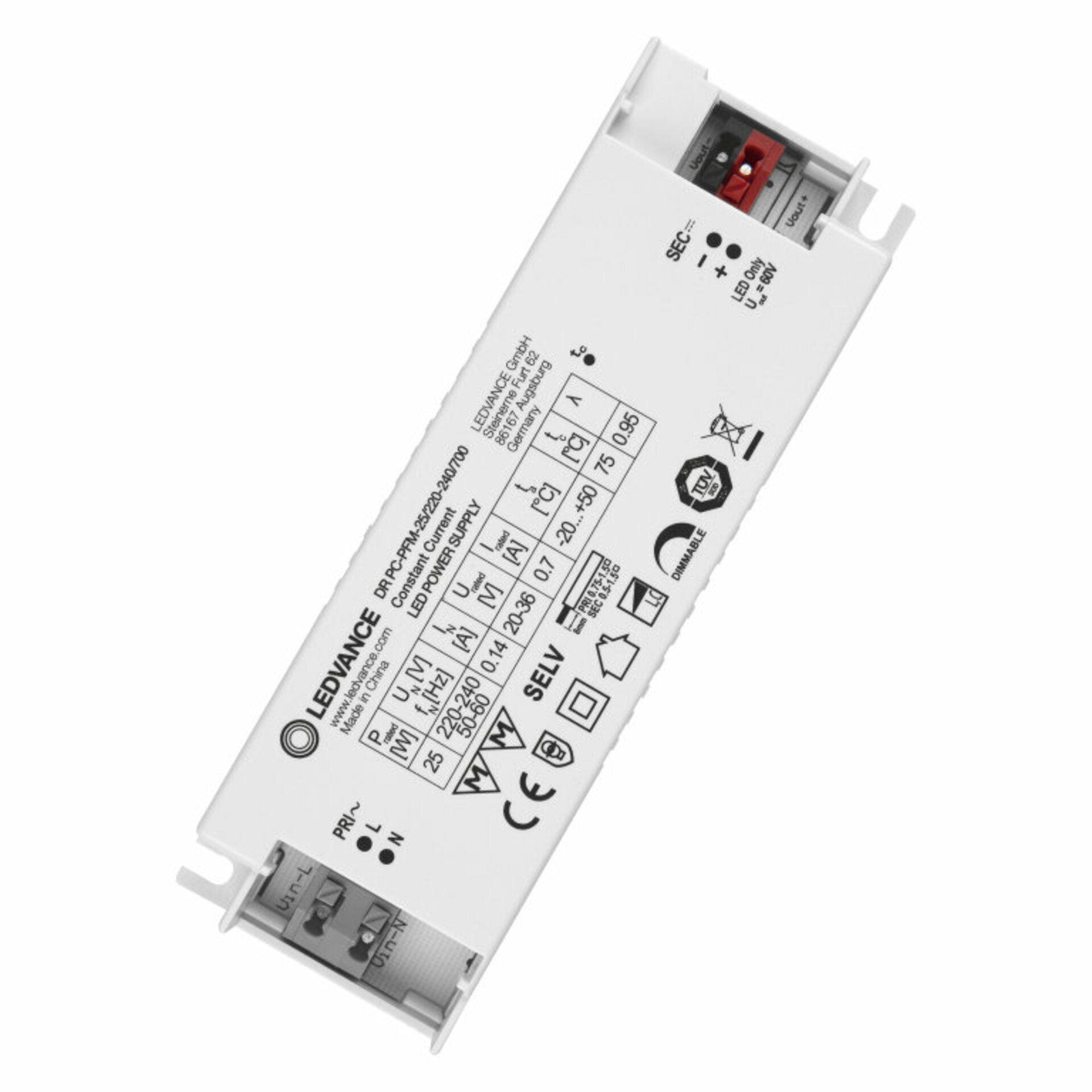 Levně OSRAM LEDVANCE DR PC-PFM -25/220-240/700 4058075239852