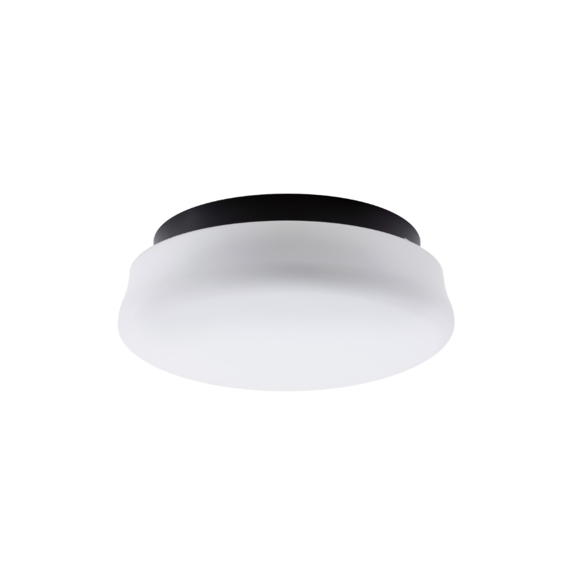 Levně OSMONT RAN61441 RANA stropní/nástěnné skleněné svítidlo černá / bílá IP44 3000 K 10W LED
