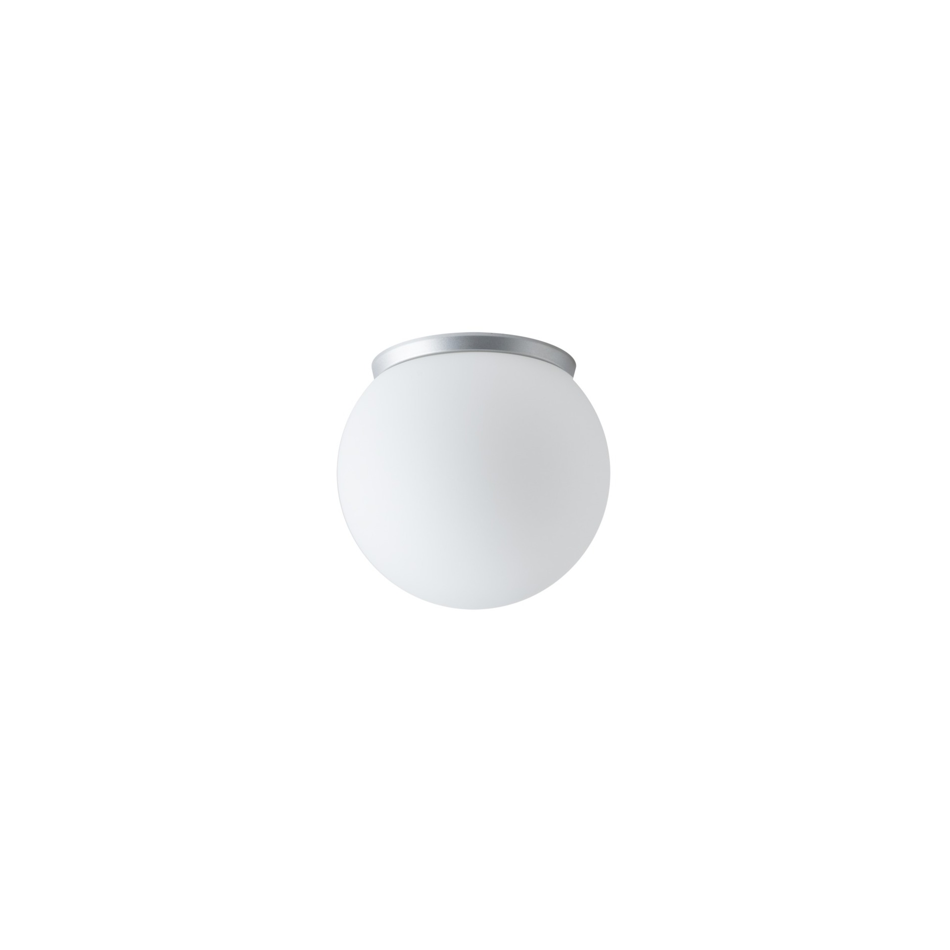 Levně OSMONT STY71017 STYX 1 stropní/nástěnné skleněné svítidlo stříbrná / bílá IP65 3000 K 9W LED DALI
