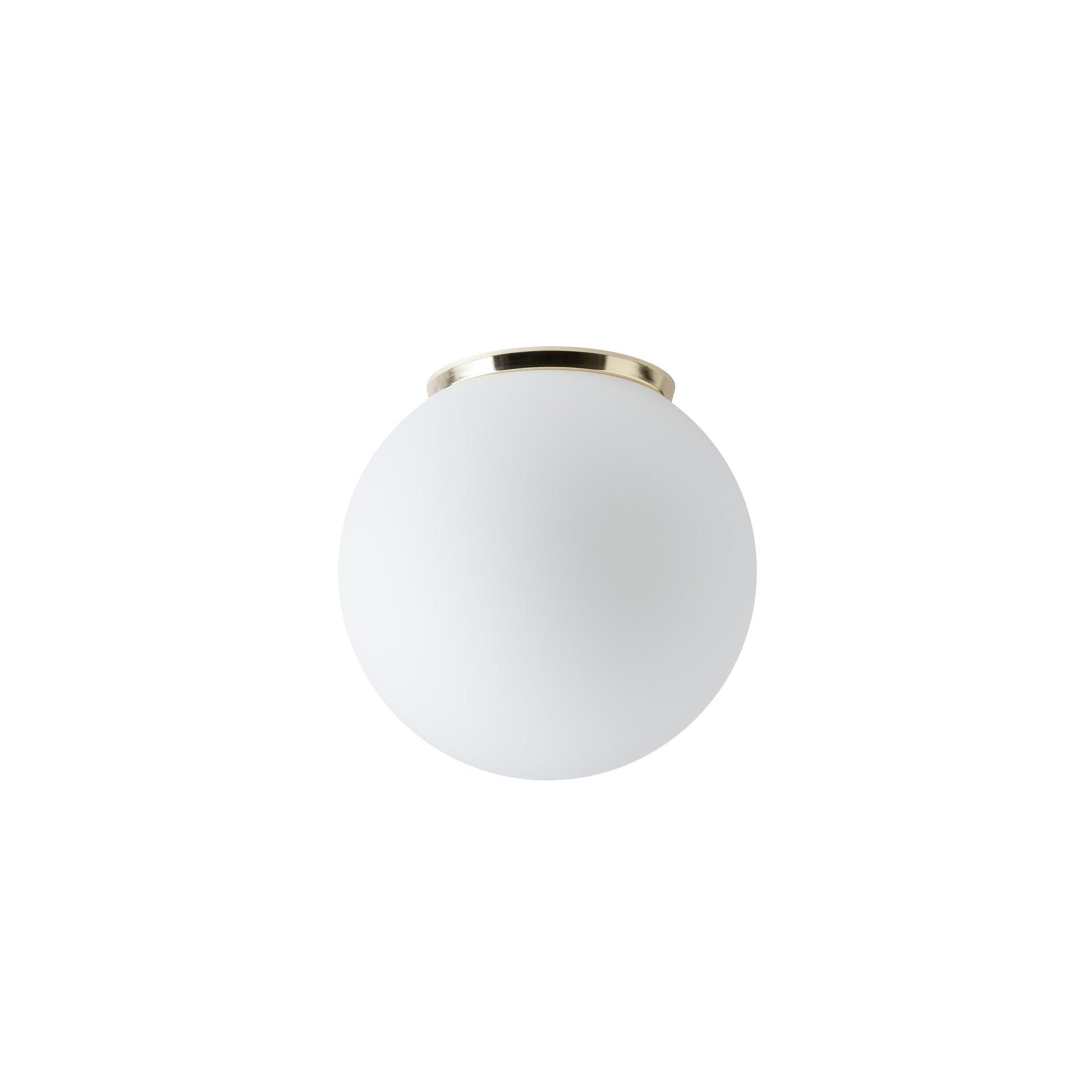 Levně OSMONT STY71024 STYX 2 stropní/nástěnné skleněné svítidlo mosaz leštěná / bílá IP65 3000 K 9W LED DALI