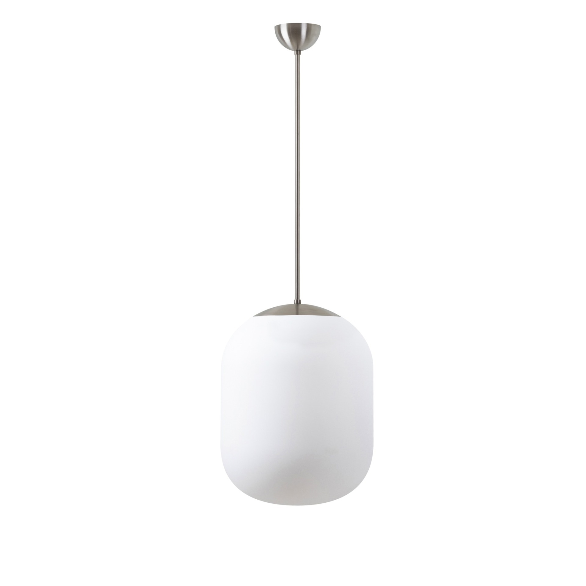 Levně OSMONT TAN66936 TANIA P1 závěsné skleněné svítidlo nerez broušená / bílá IP40 4000 K 27W LED DALI