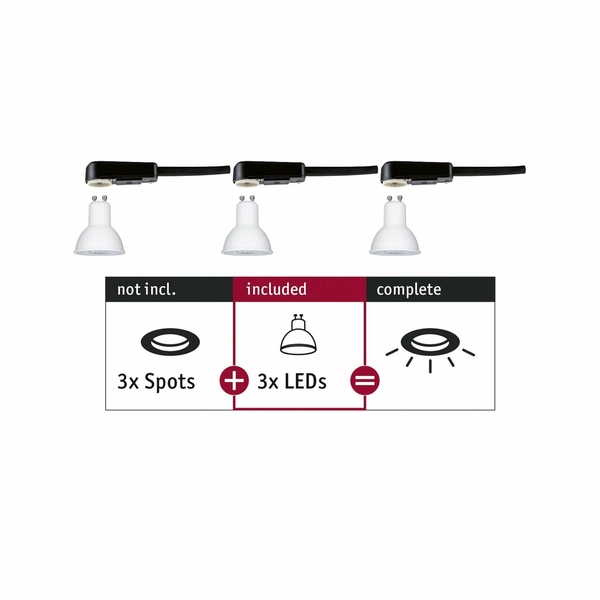 PAULMANN Vestavné svítidlo Choose LED-Modul GU10 3x6,5W 2.700 287.84