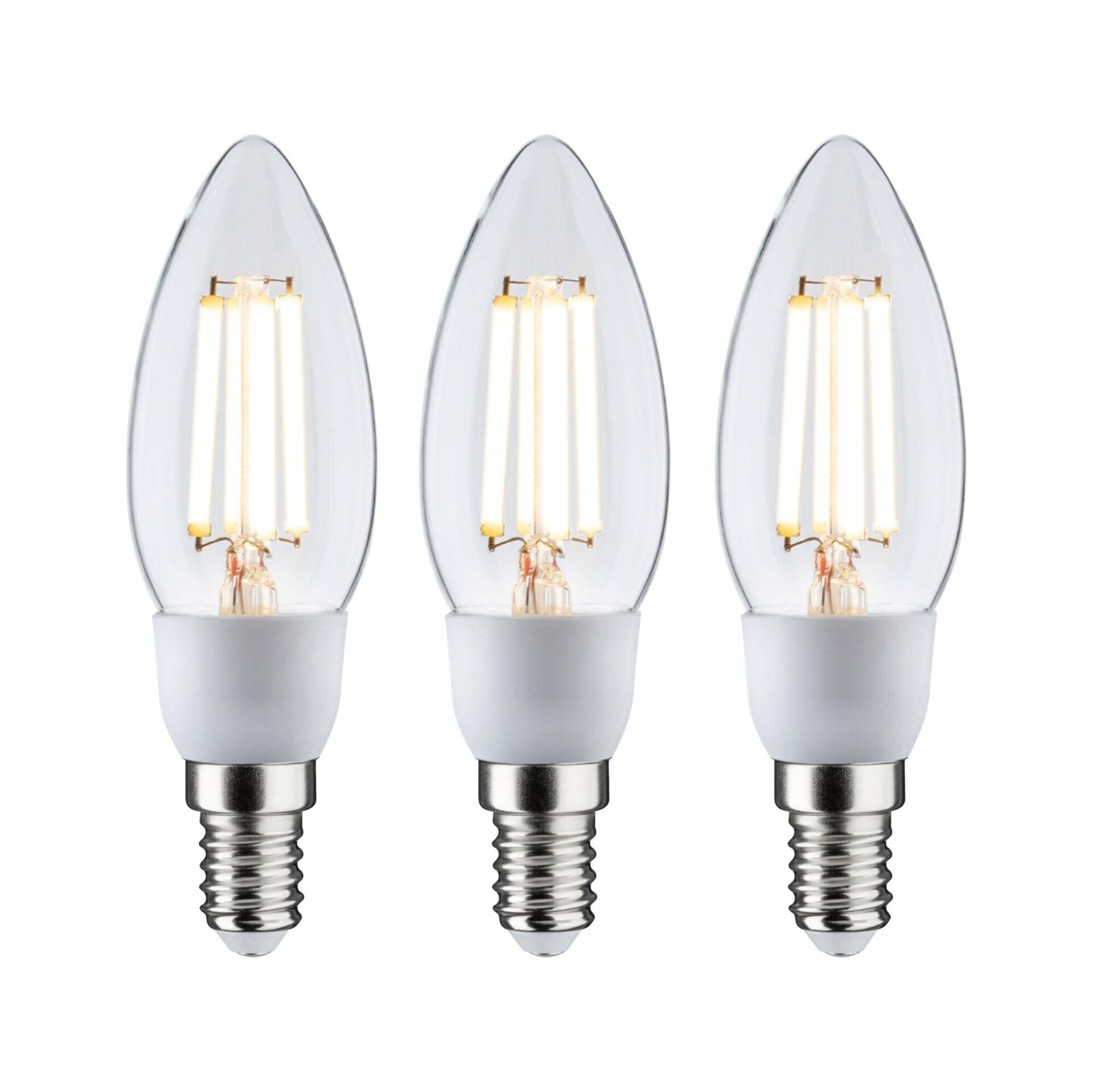 PAULMANN Eco-Line Filament 230V LED svíčka E14 3x2,5W 3000K čirá