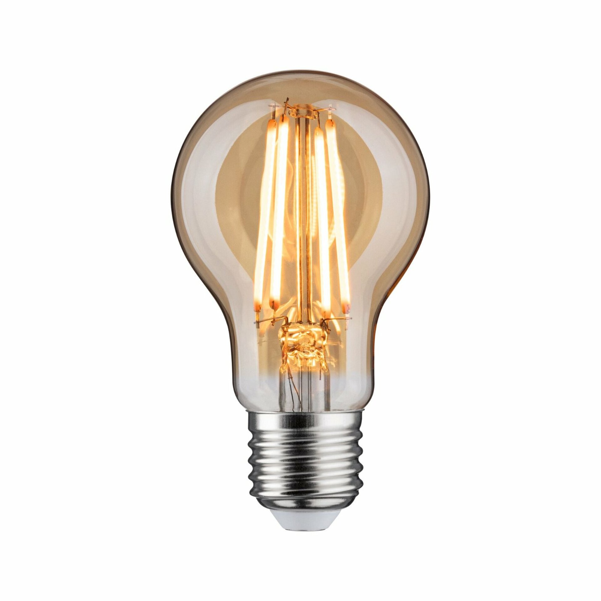 Levně PAULMANN 1879 Filament 230V 3-krokové-stmívatelné LED žárovka E27 6W 1800K stmívatelné zlatá