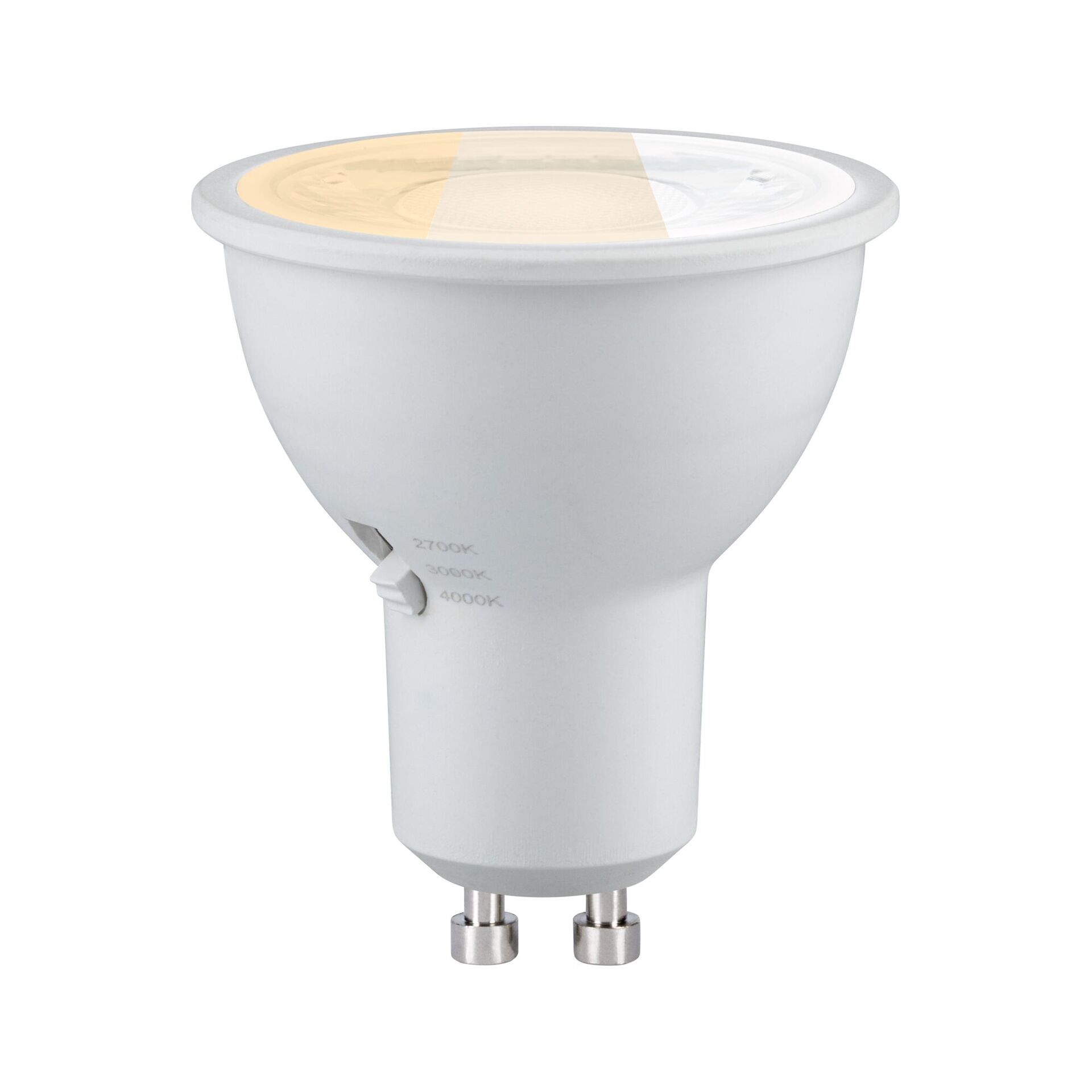 Levně PAULMANN Standard 230V LED reflektor GU10 Dip Switch 4,6W 2700 - 4000K bílá