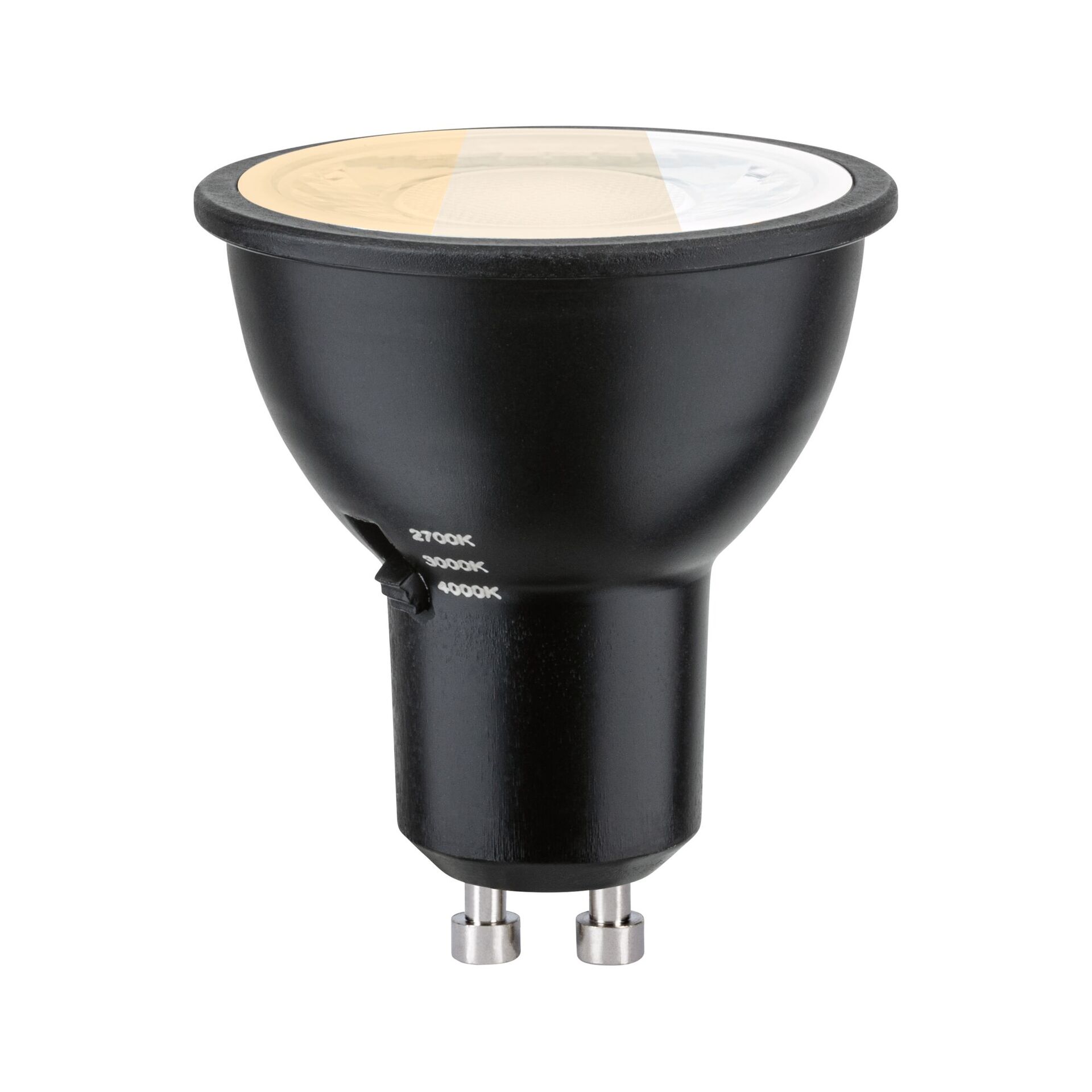 Levně PAULMANN Standard 230V LED reflektor GU10 Dip Switch 6,9W 2700 - 4000K černá mat