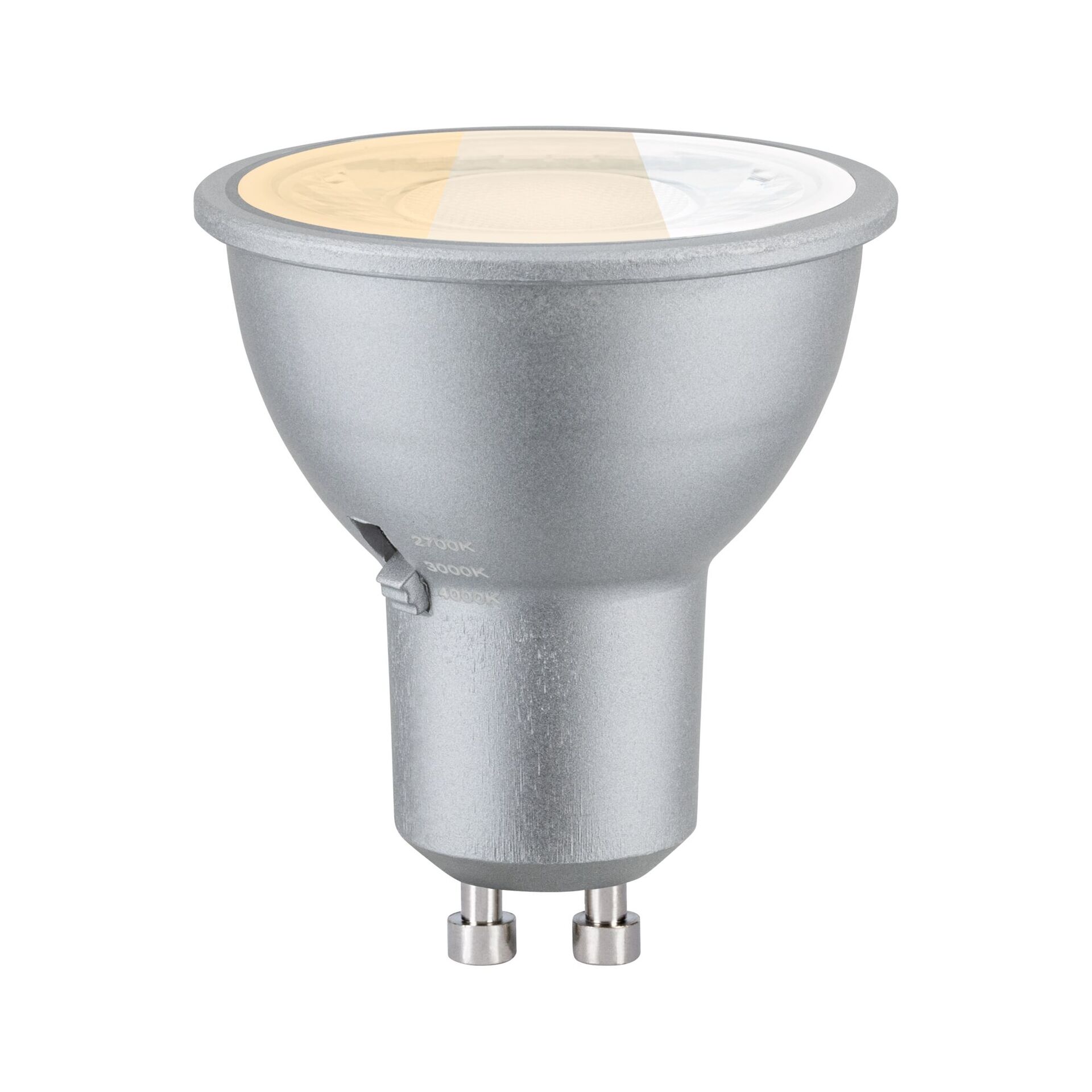 Levně PAULMANN Standard 230V LED reflektor GU10 Dip Switch 6,9W 2700 - 4000K matný chrom