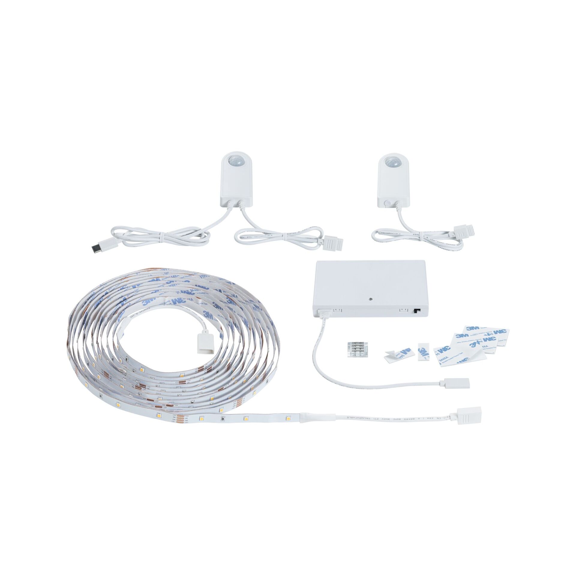 Levně PAULMANN LED Stair Strip senzor sada 5m soumrakové a pohybové čidlo (IR) 5m 5W 180lm/m 30 LED/m 3000K