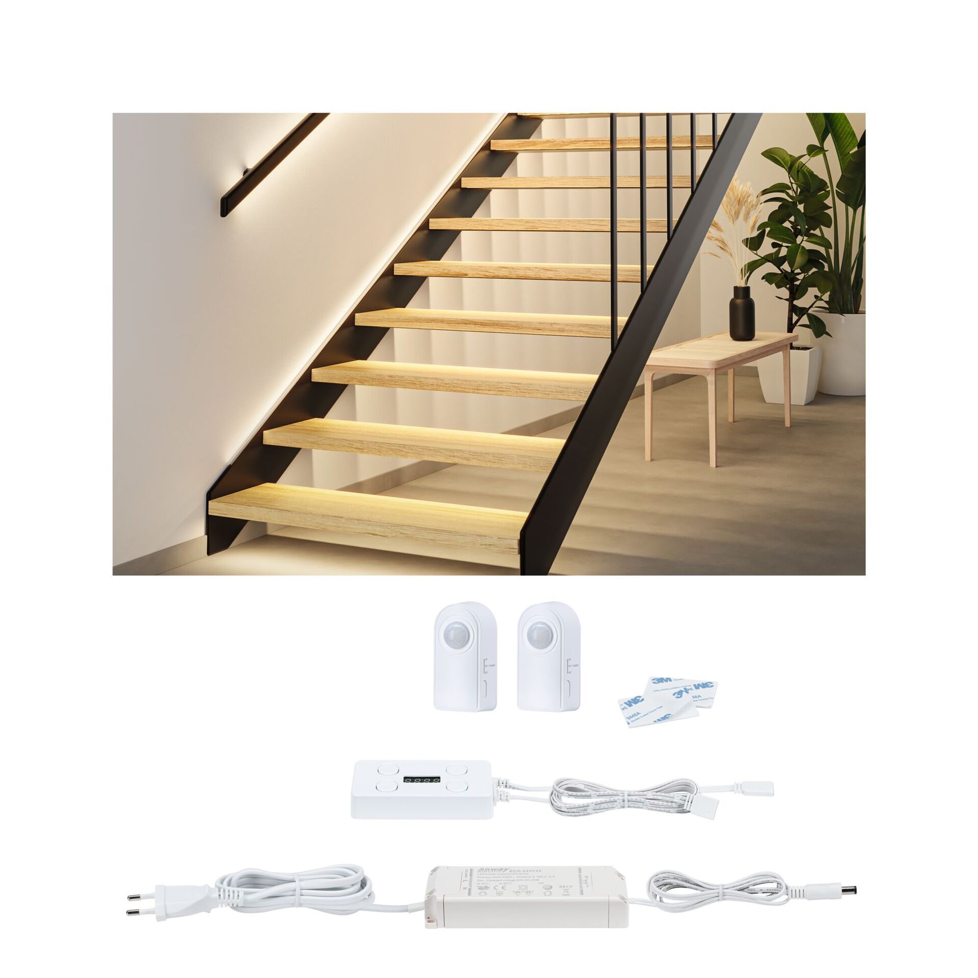 Levně PAULMANN MaxLED Stair LED Strip instalační sada max. 25W 25VA