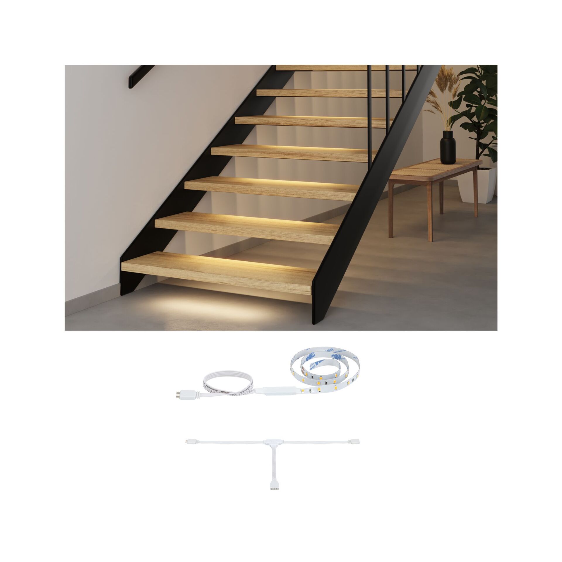 Levně PAULMANN MaxLED Stair LED Strip prodloužení 0,5m 0,3W 64lm/m 2700K