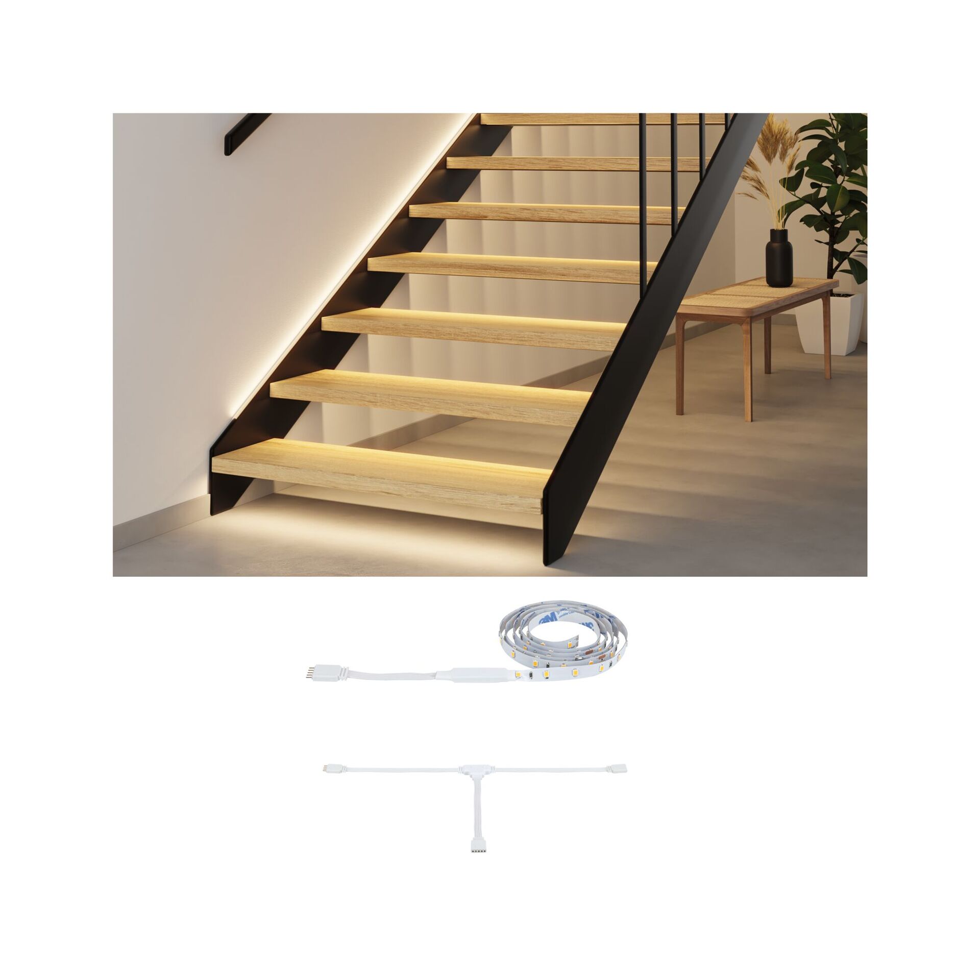 Levně PAULMANN MaxLED Stair LED Strip prodloužení 1m 0,6W 2700K