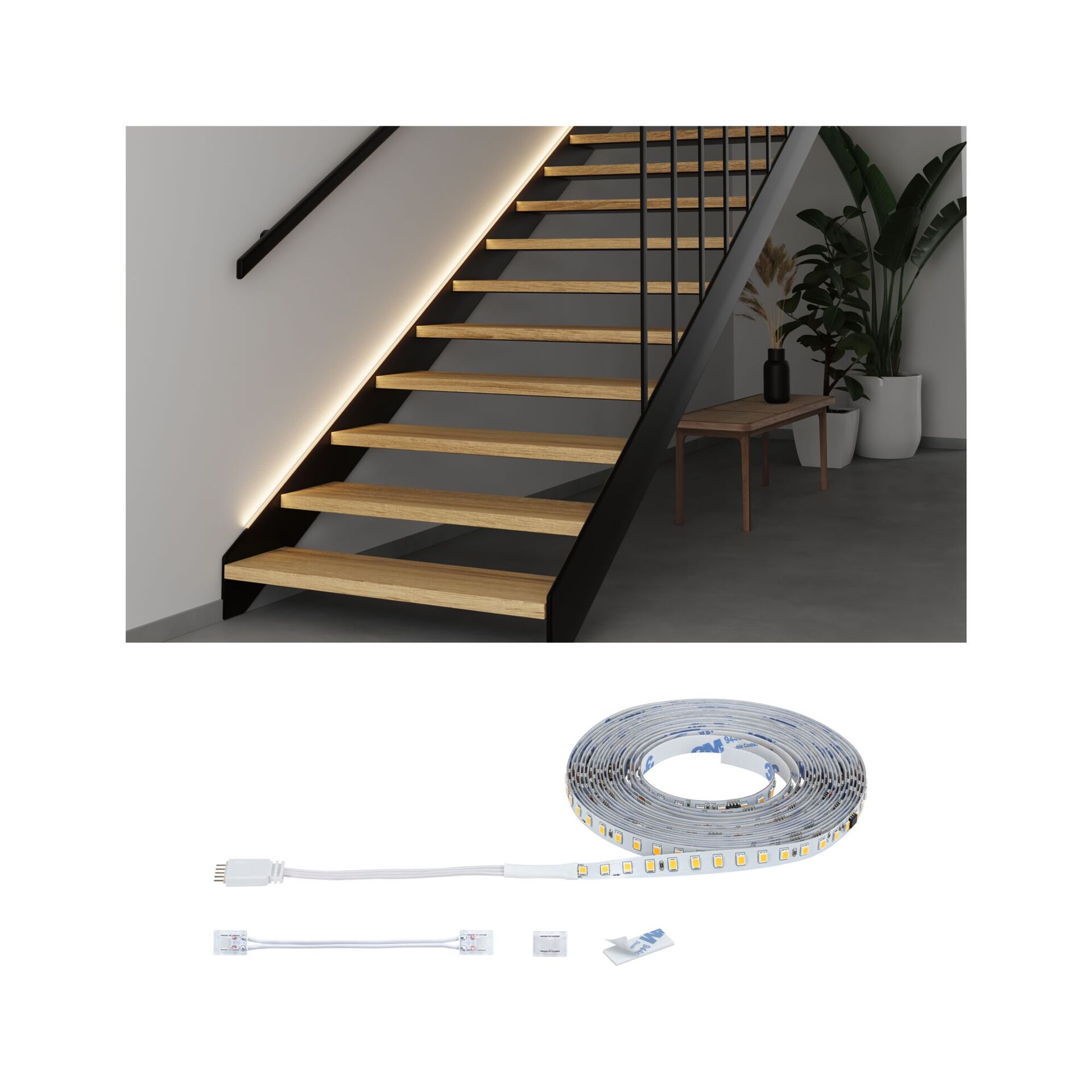 Levně PAULMANN MaxLED Stair LED Strip prodloužení 5m 5W 2700K