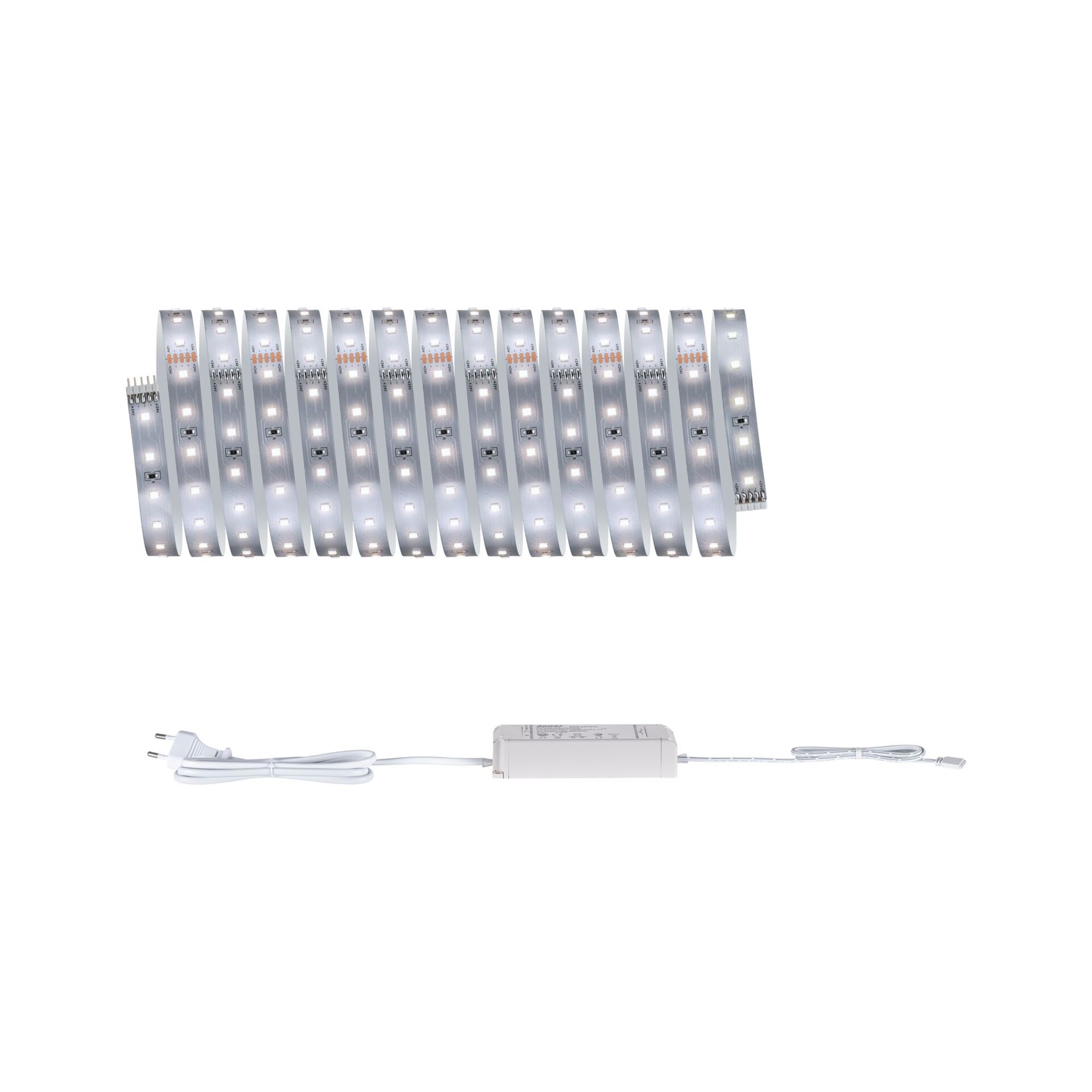 Levně PAULMANN MaxLED 500 LED Strip základní sada 5m neutrální bílá 17W 550lm/m 4000K 30VA