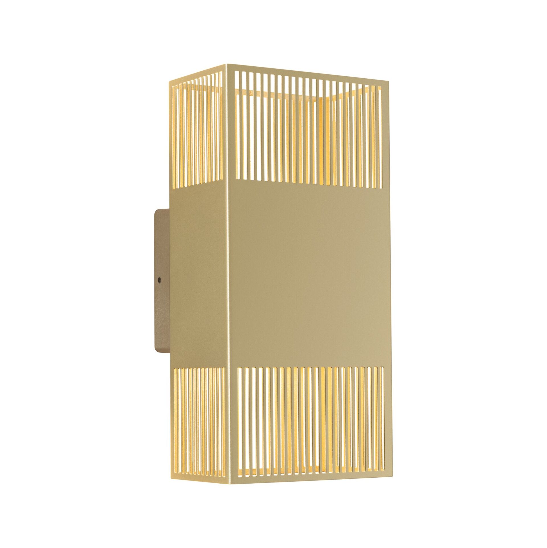 Levně PAULMANN LED nástěnné svítidlo Tharin IP44 3000K 120x250mm 2x3,7W zlatá