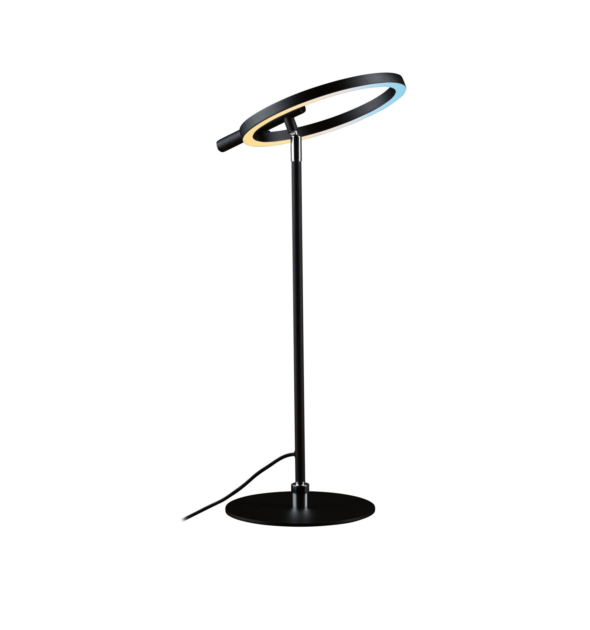 Levně PAULMANN LED stolní lampa na psací stůl Odila měnitelná bílá 10,4W černá mat, chrom