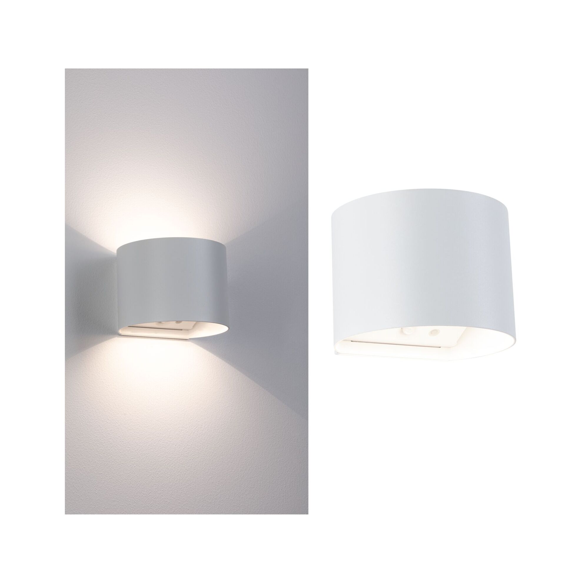 Levně PAULMANN LED nabíjecí nástěnné svítidlo Nyora IP44 3000K 135x120mm 2x1W bílá