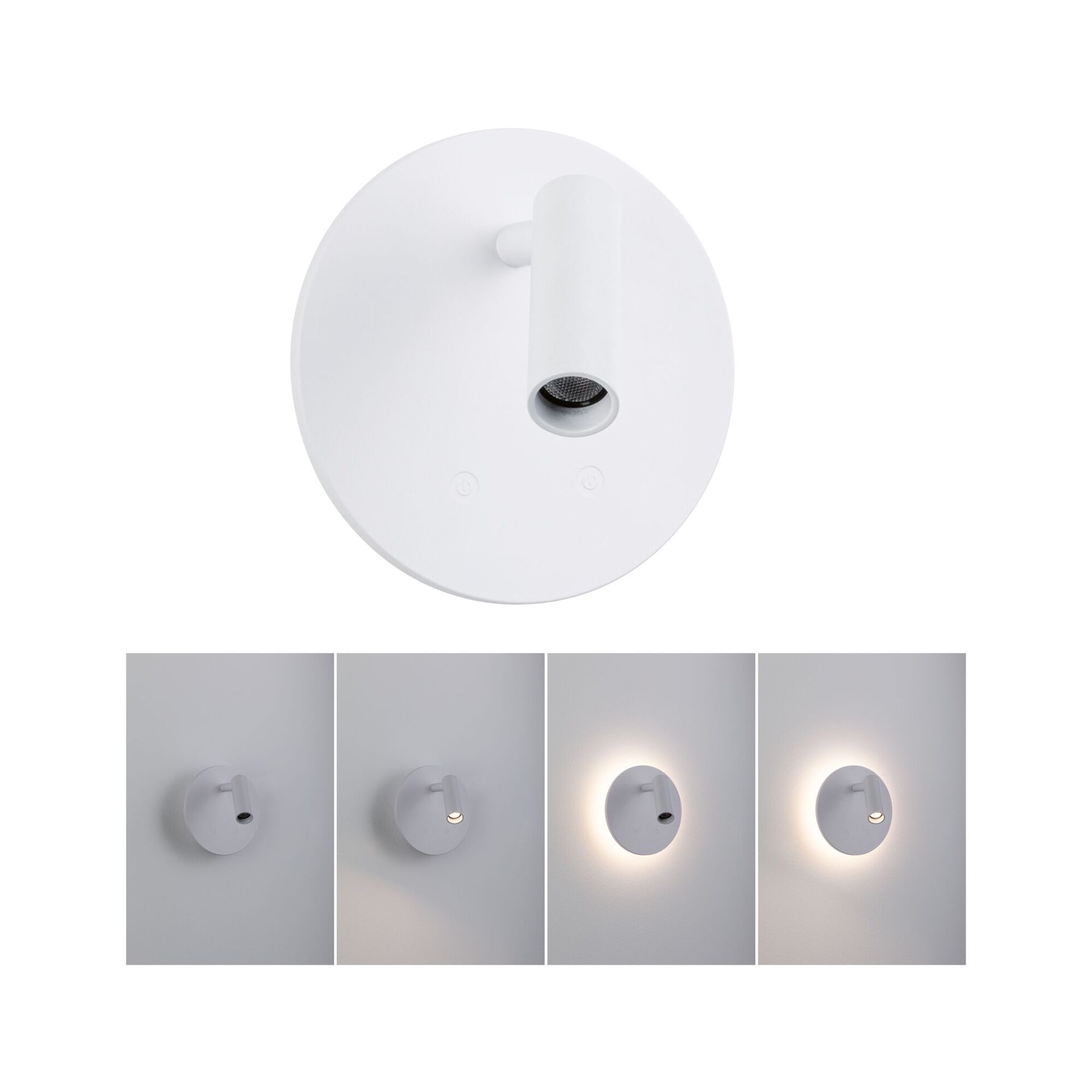 Levně PAULMANN LED nabíjecí nástěnné svítidlo Kiora 2700K / 3,7V 0,6W / 0,7W stmívatelné bílá