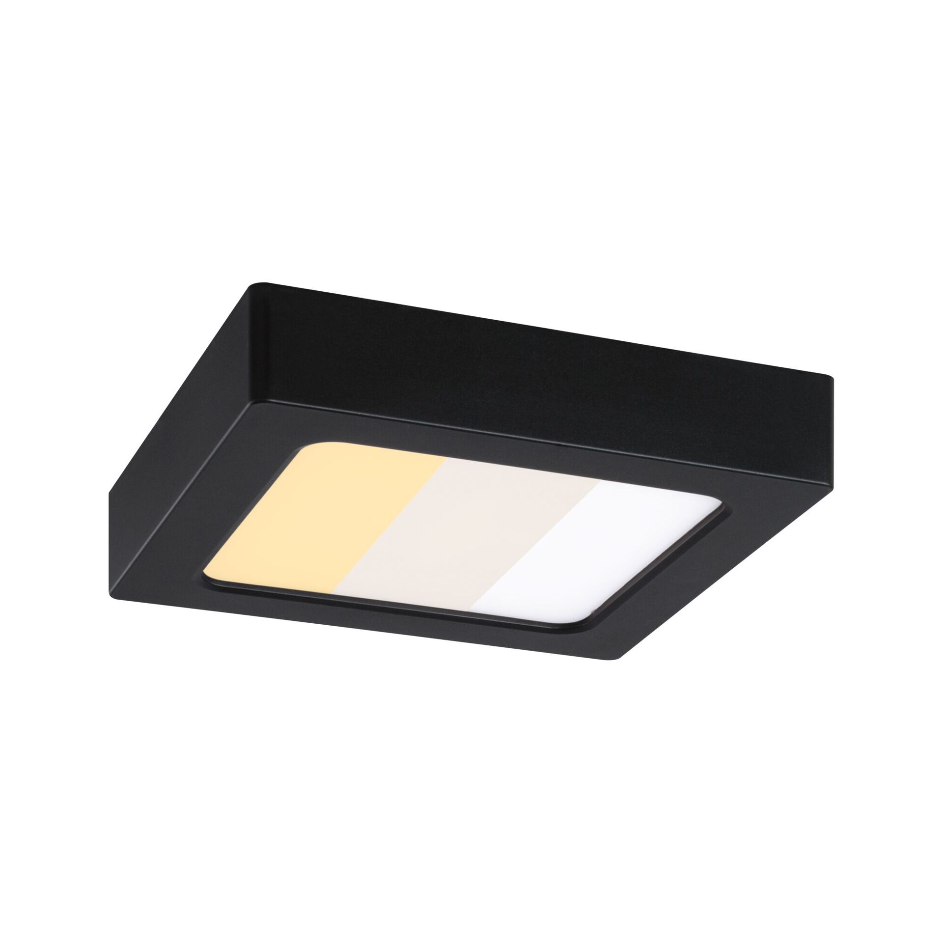 Levně PAULMANN LED Panel Abia 2 White Select soumrakové a pohybové čidlo (HF) hranaté 170x170mm 9,5W 2700 - 4000K černá