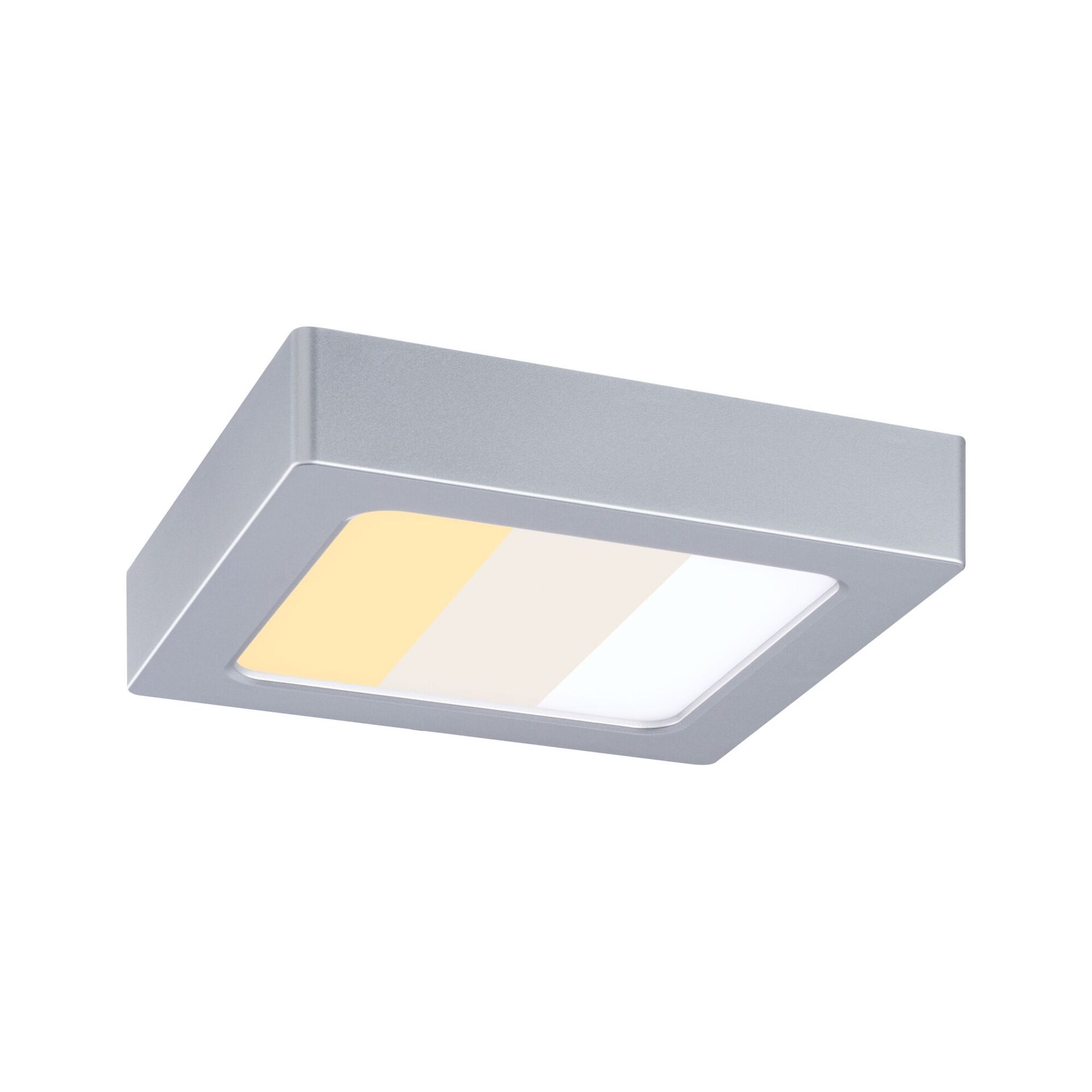 Levně PAULMANN LED Panel Abia 2 White Select soumrakové a pohybové čidlo (HF) hranaté 170x170mm 9,5W 2700 - 4000K matný chrom