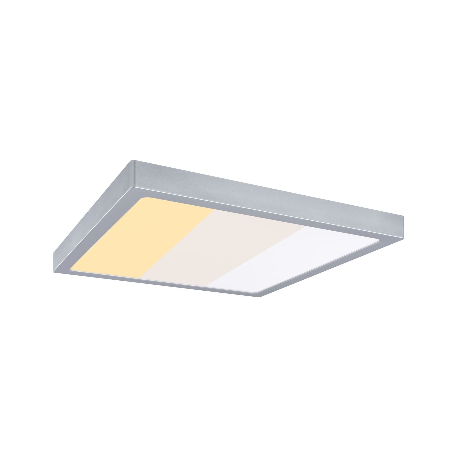 Levně PAULMANN LED Panel Abia 2 White Select soumrakové a pohybové čidlo (HF) hranaté 400x400mm 16W 2700 - 4000K matný chrom
