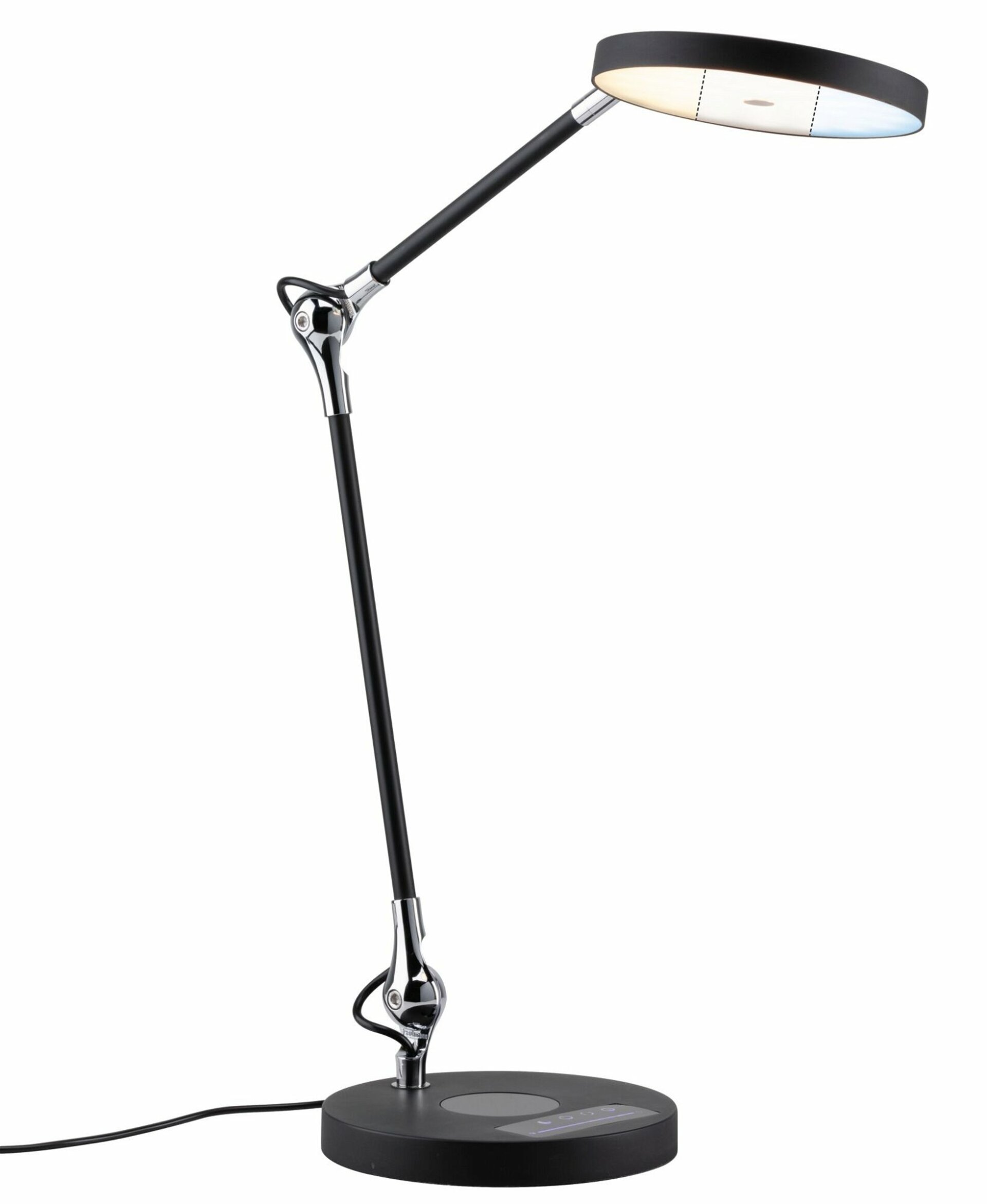 PAULMANN LED stolní lampa na psací stůl Numis CCT 11W černá