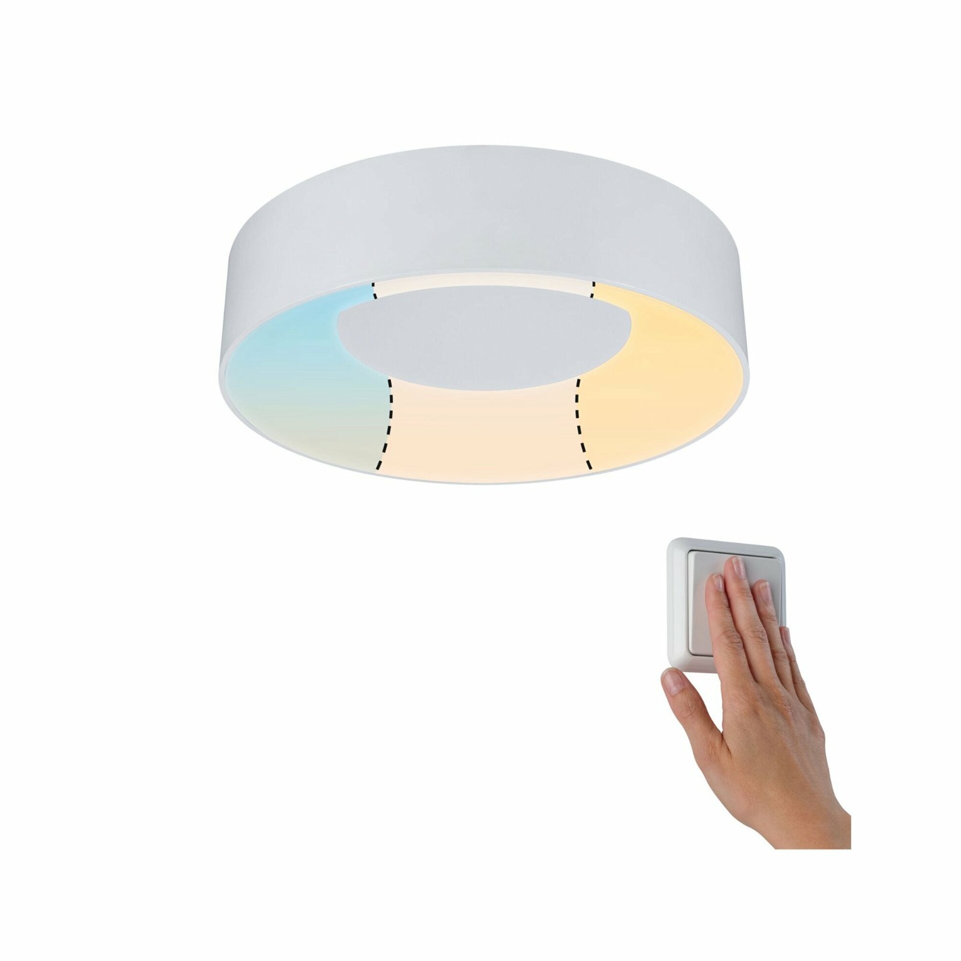 PAULMANN HomeSpa LED stropní svítidlo Casca bílá 16W WhiteSwitch 3.000K 789.46