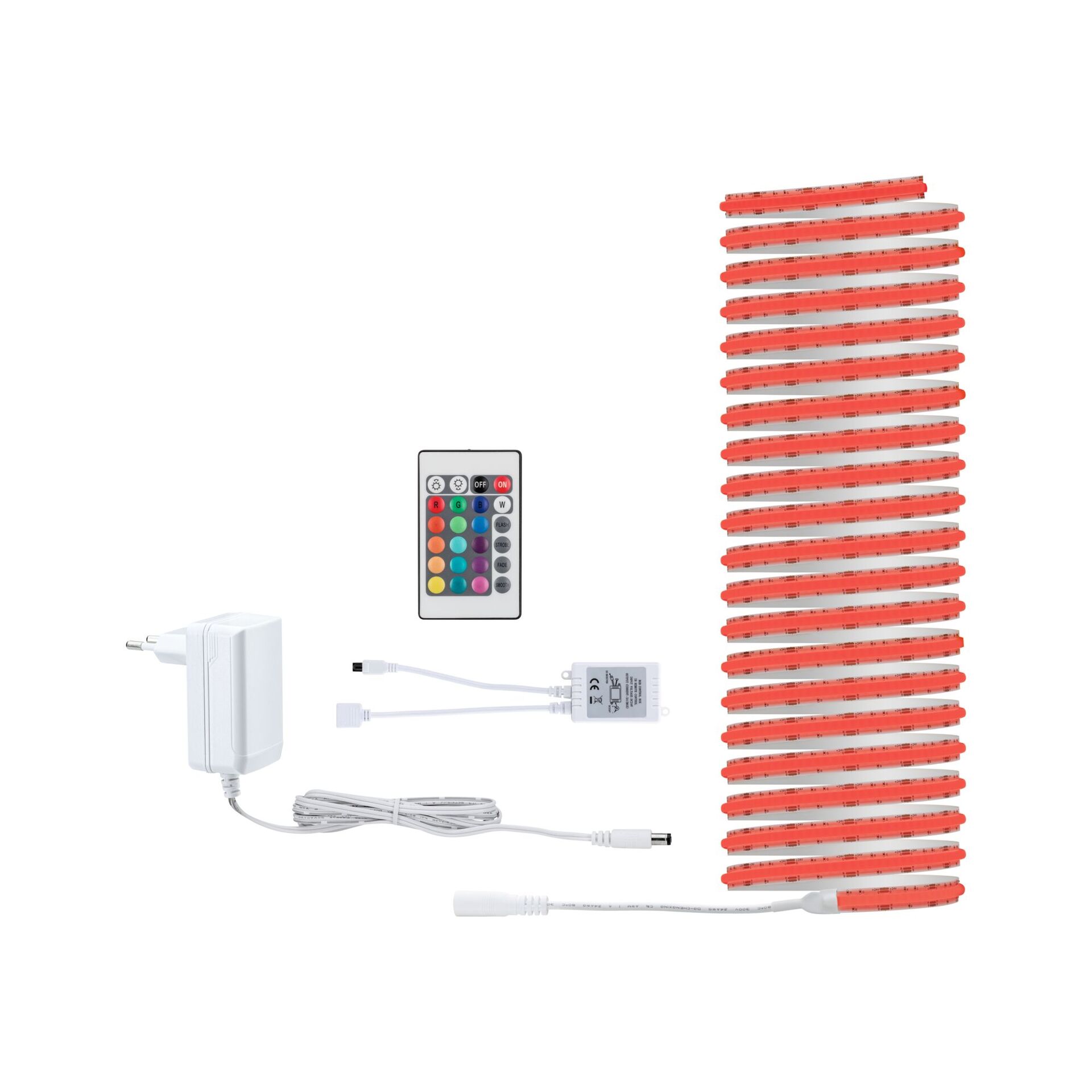 Levně PAULMANN SimpLED LED Strip Full-Line COB kompletní sada 7,5m 19,5W 140lm/m 840 LED/m RGB 24VA
