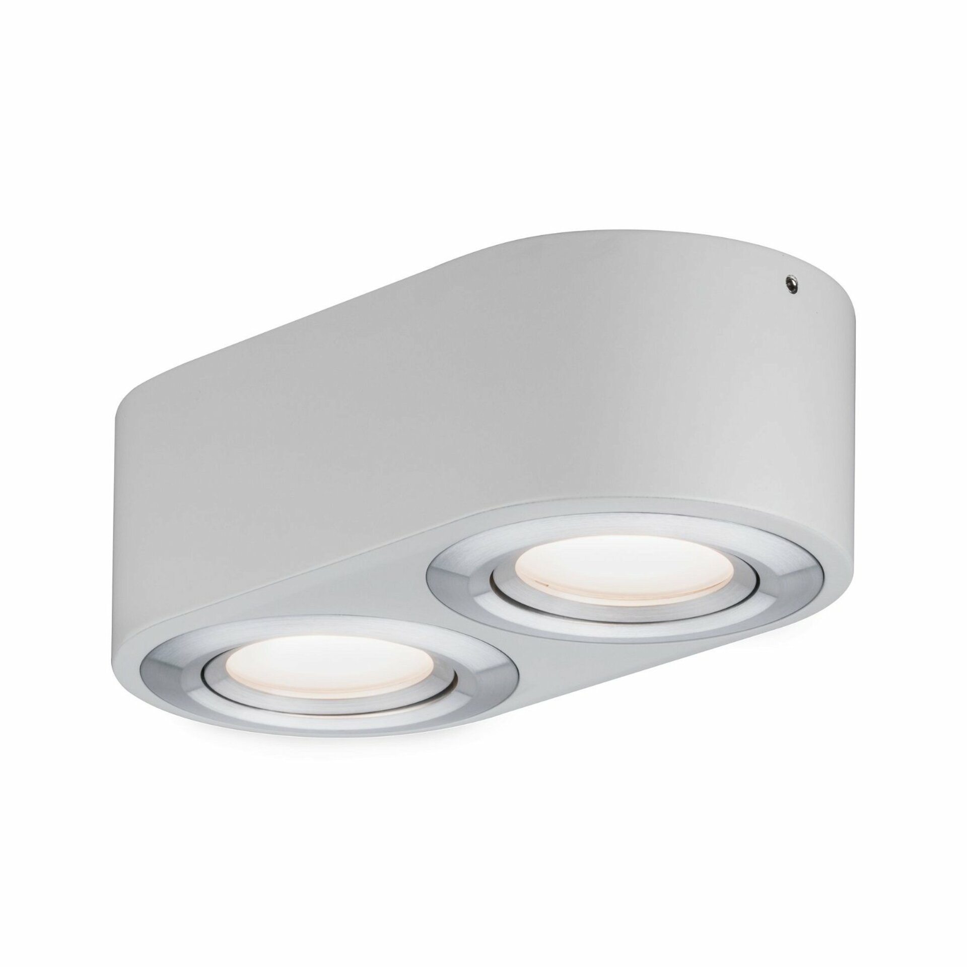Paulmann LED stropní svítidlo Argun 2-ramenné 9,6W bílá mat/hliník kartáčovaný 797.09 P 79709