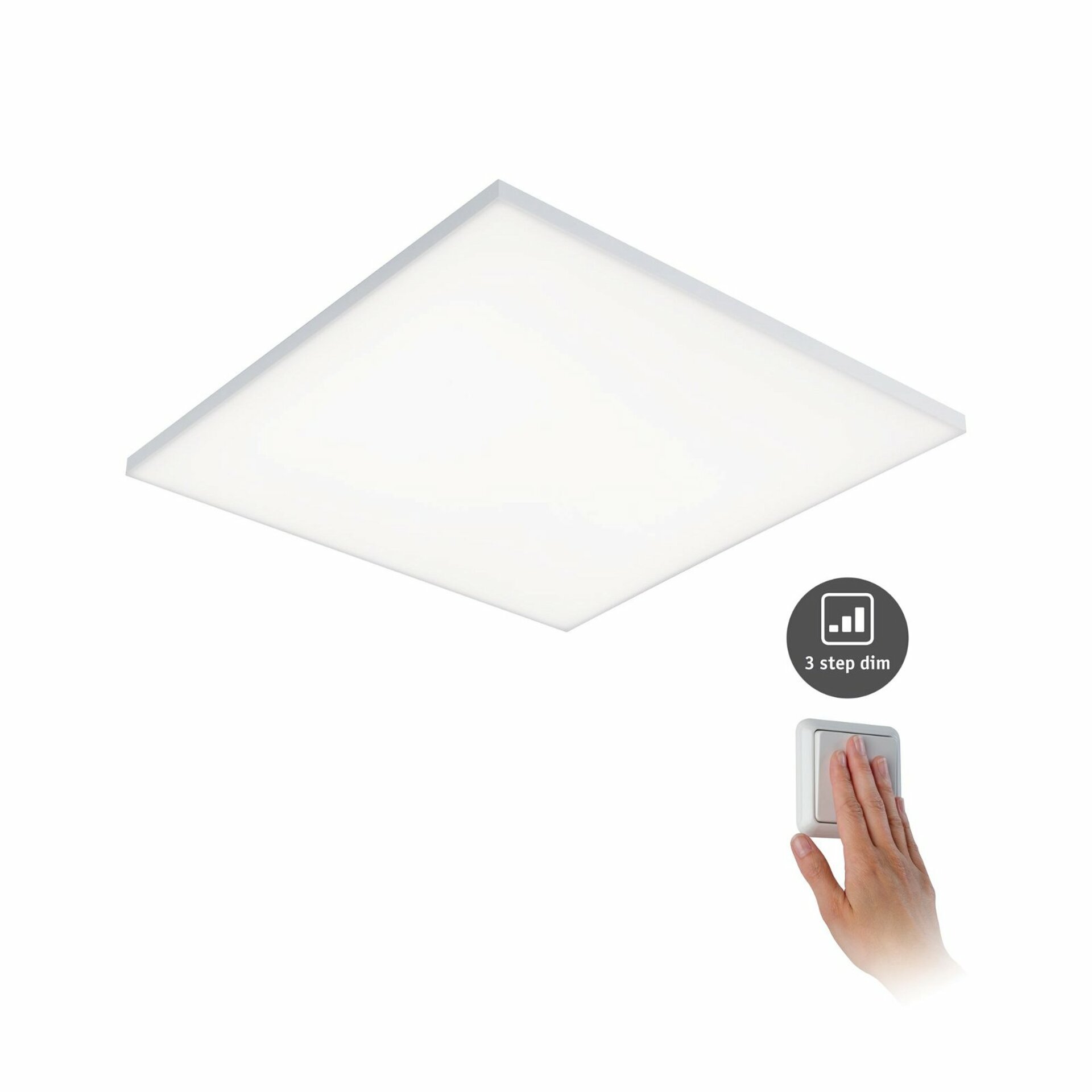 PAULMANN LED Panel Velora 3-krokové-stmívatelné 595x595mm 34W 3.000K 798.22