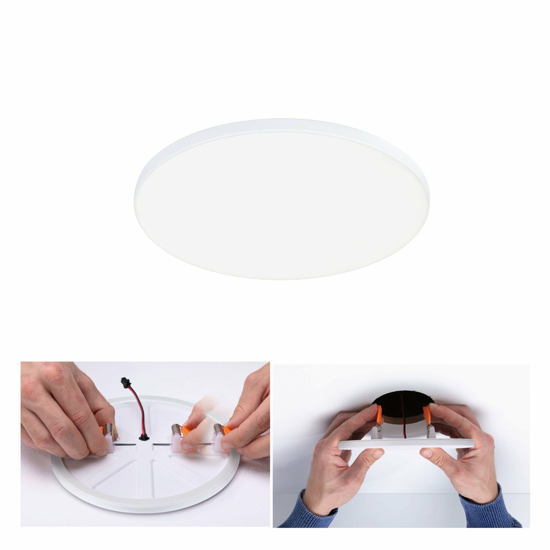 PAULMANN VariFit LED vestavné svítidlo Veluna Edge IP44 kruhové 160mm 4000K bílá stmívatelné