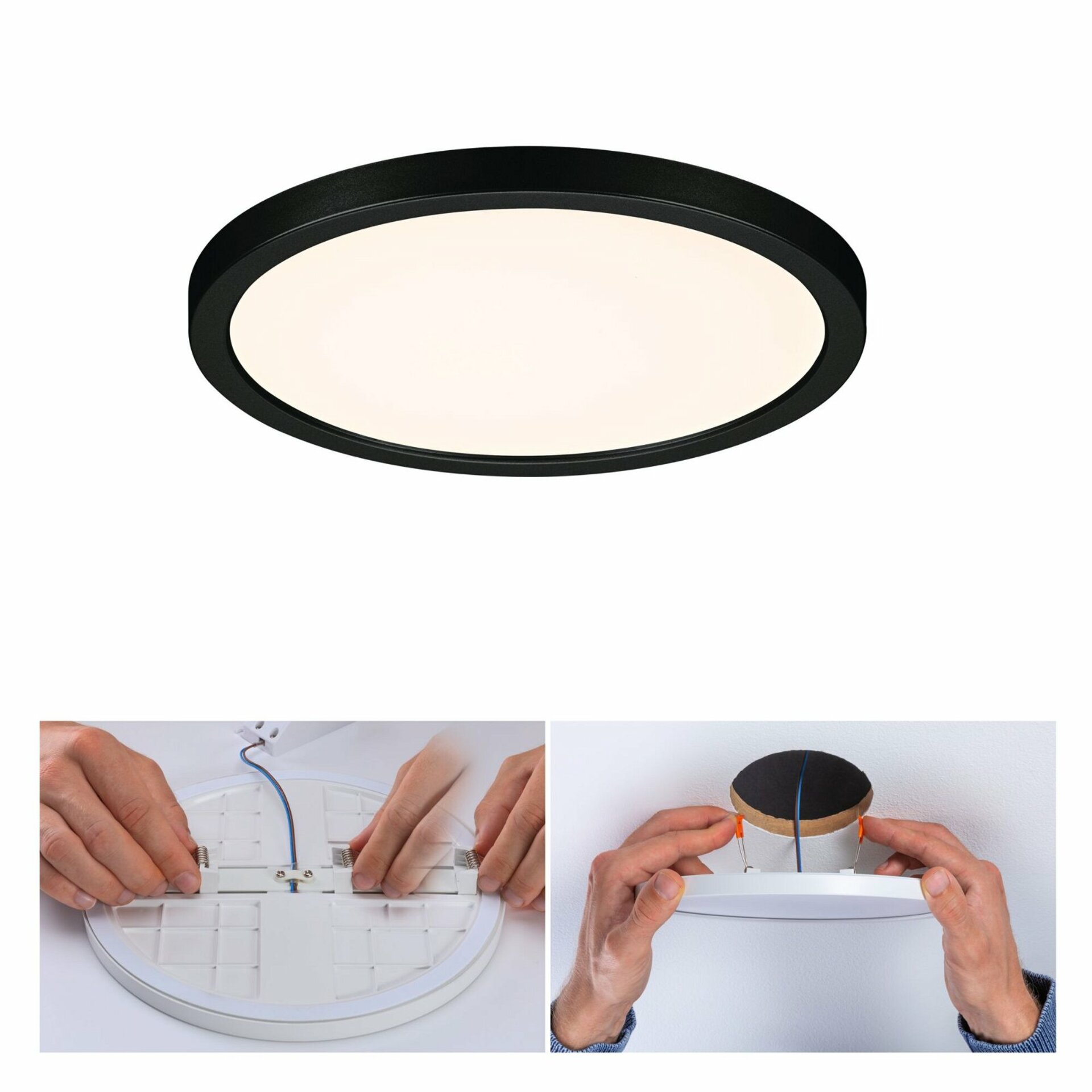 PAULMANN VariFit LED vestavné svítidlo Areo IP44 kruhové 175mm 3000K černá