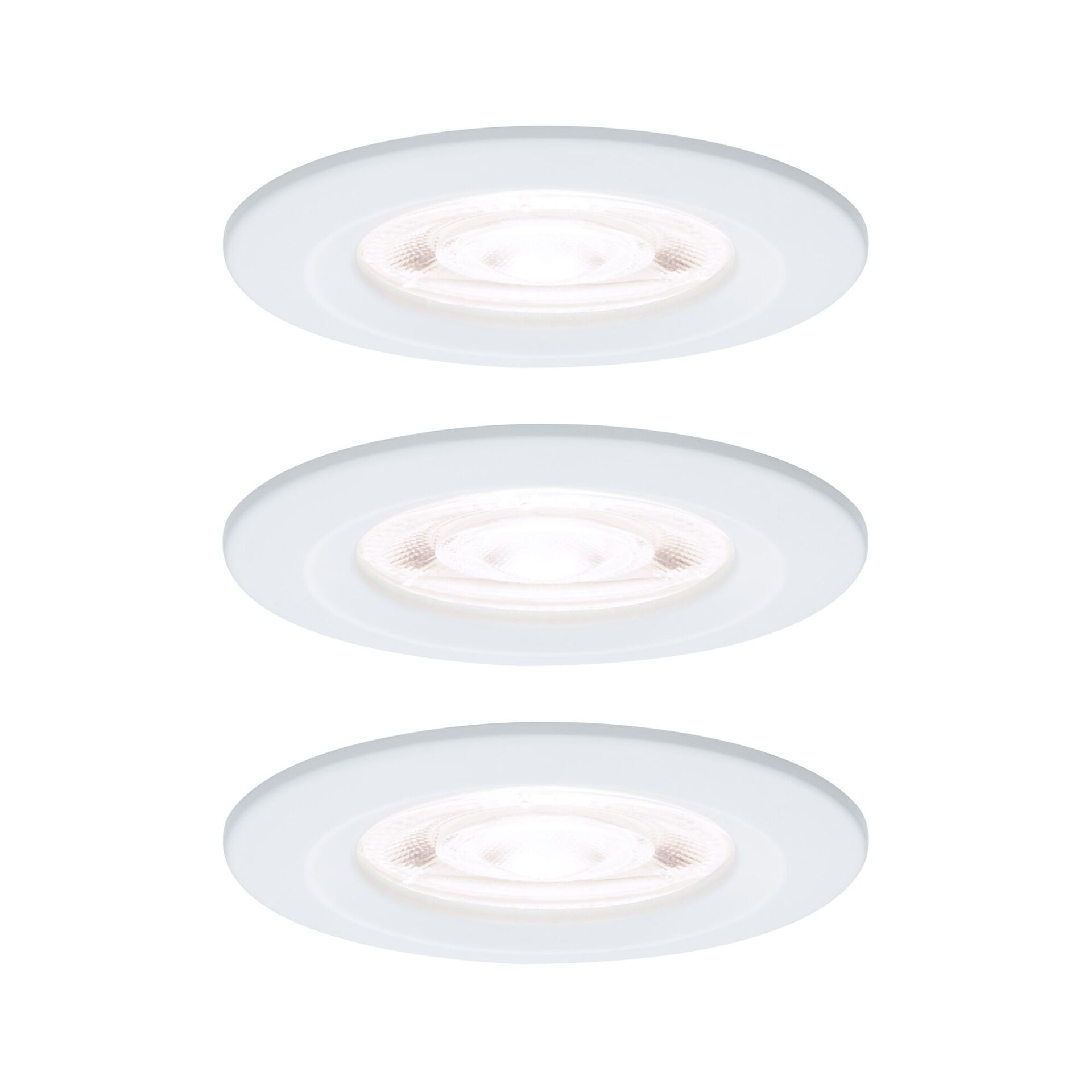 Levně PAULMANN LED vestavné svítidlo Nova GU10 Flat nevýklopné IP44 3x4,9W 230V 4000K bílá mat