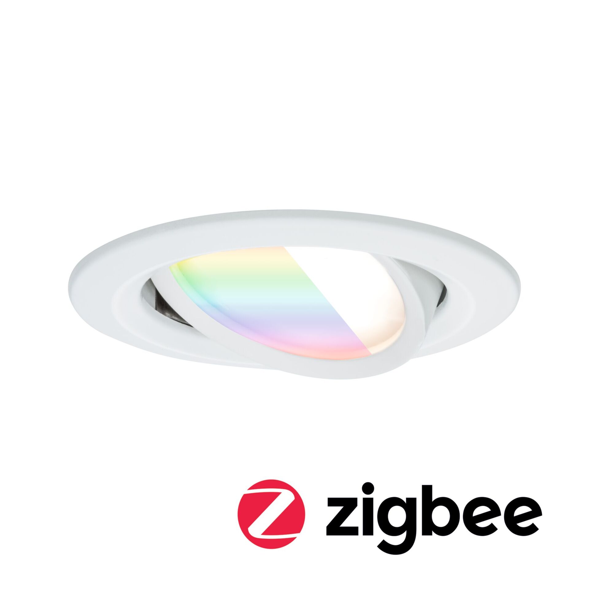 Levně PAULMANN LED vestavné svítidlo Nova Coin kruhové 84mm 50° RGBW+ 6W 230V bílá mat hliník