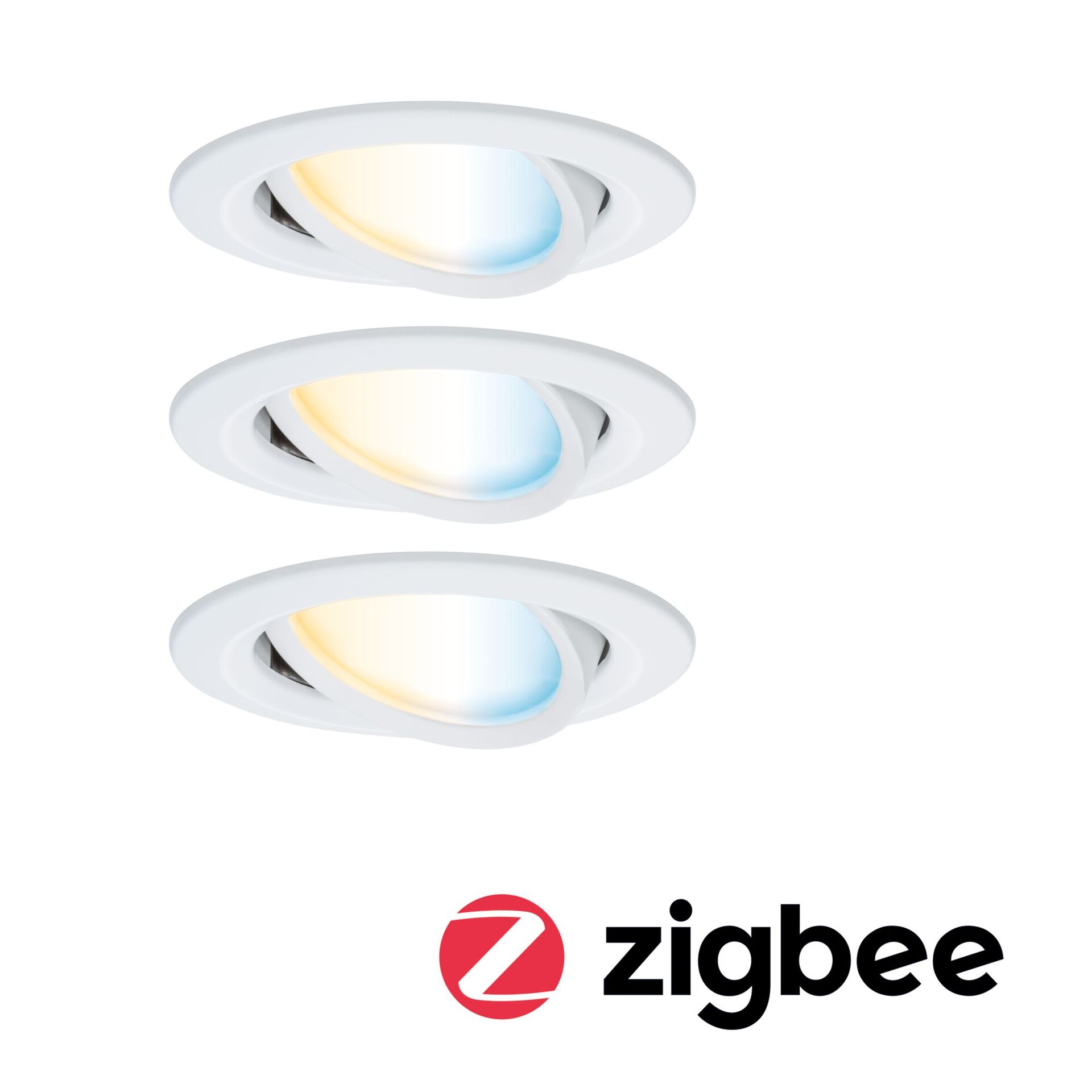 Levně PAULMANN LED vestavné svítidlo Nova Coin kruhové 84mm 50° měnitelná bílá 3x6W 230V bílá mat hliník