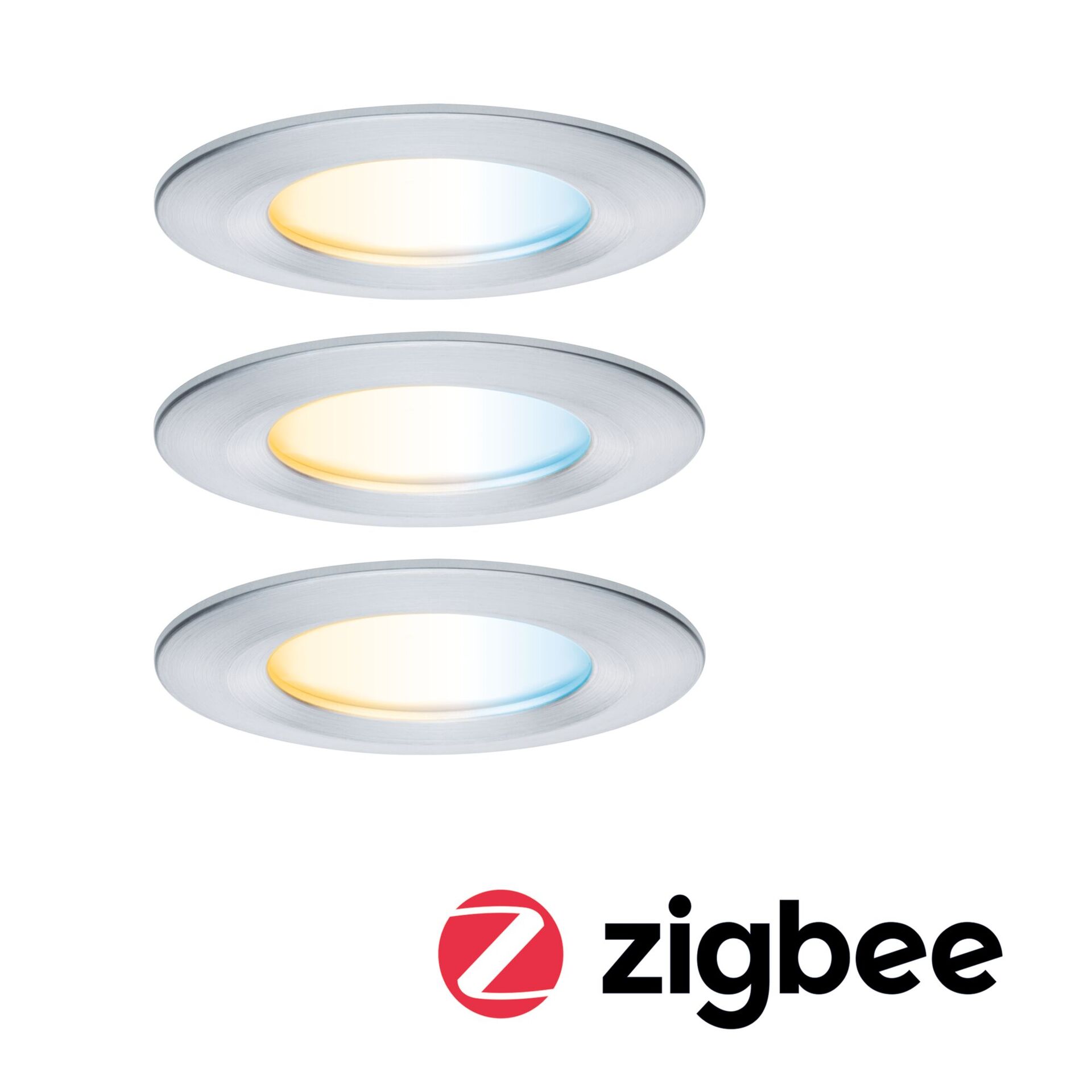 Levně PAULMANN LED vestavné svítidlo Nova Coin IP44 kruhové 78mm měnitelná bílá 3x6W 230V hliník broušený hliník