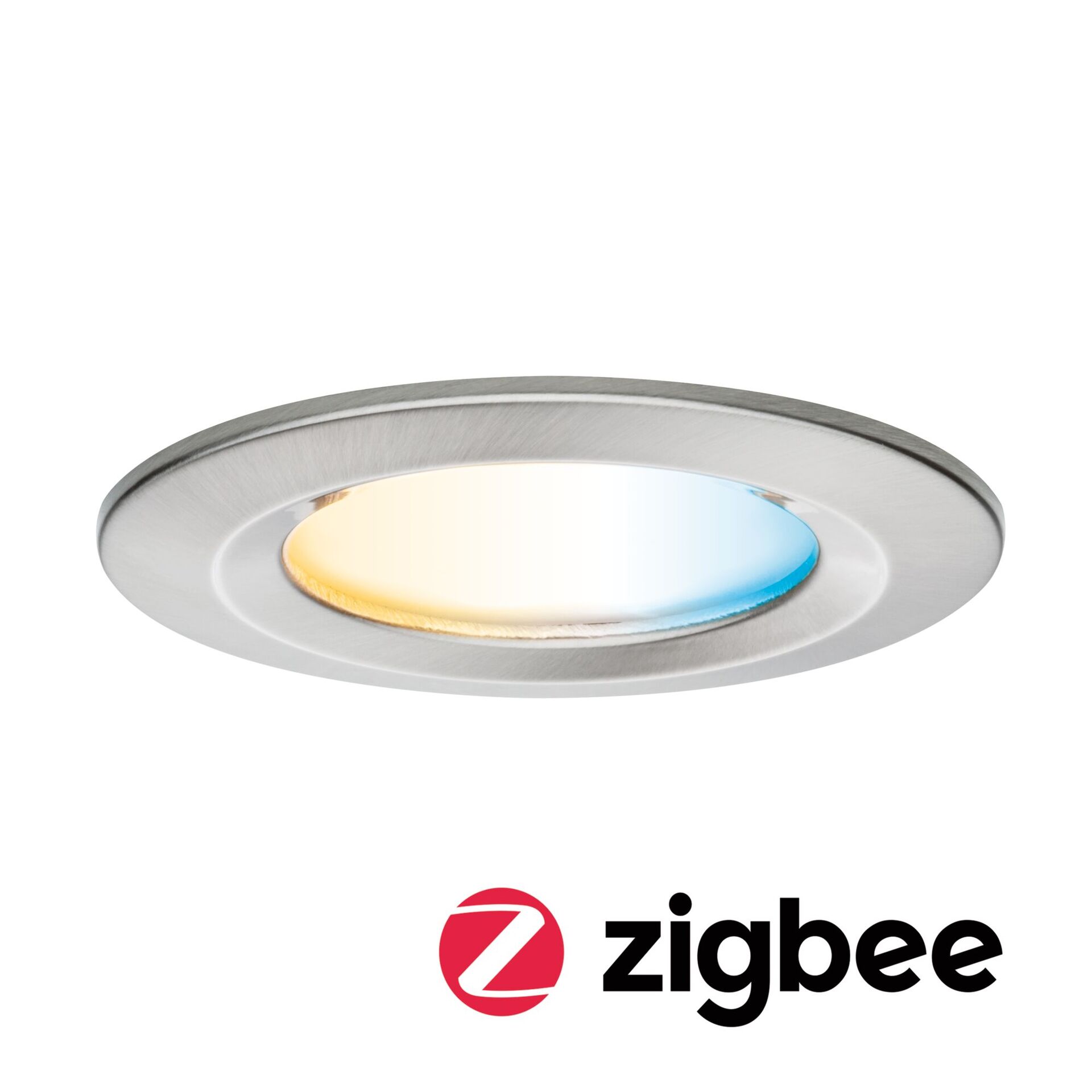 Levně PAULMANN LED vestavné svítidlo Nova Coin IP44 kruhové 78mm měnitelná bílá 6W 230V kov kartáčovaný hliník