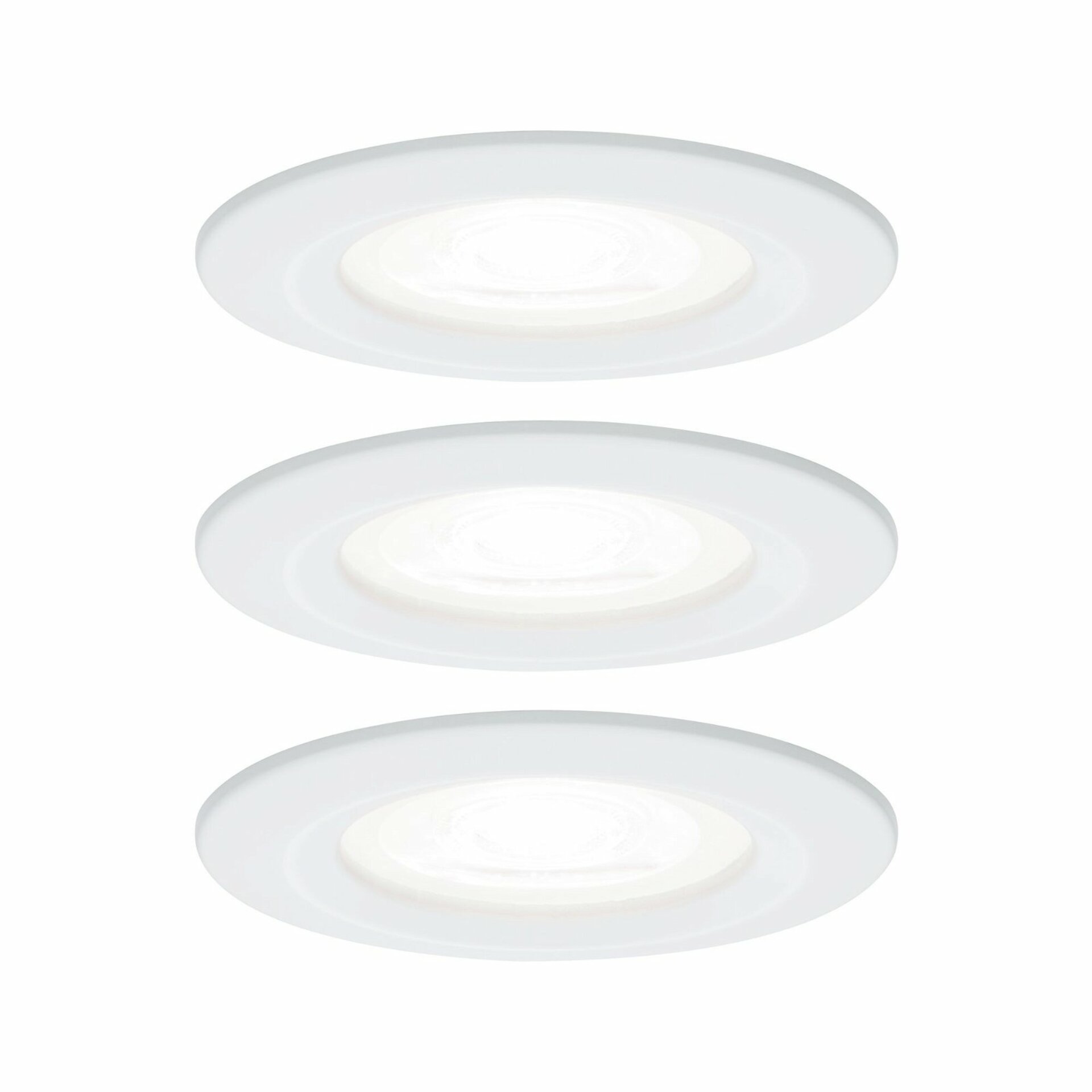 PAULMANN Vestavné svítidlo LED Nova kruhové 3x6,5W GU10 bílá mat 4000K nevýklopné 929.80