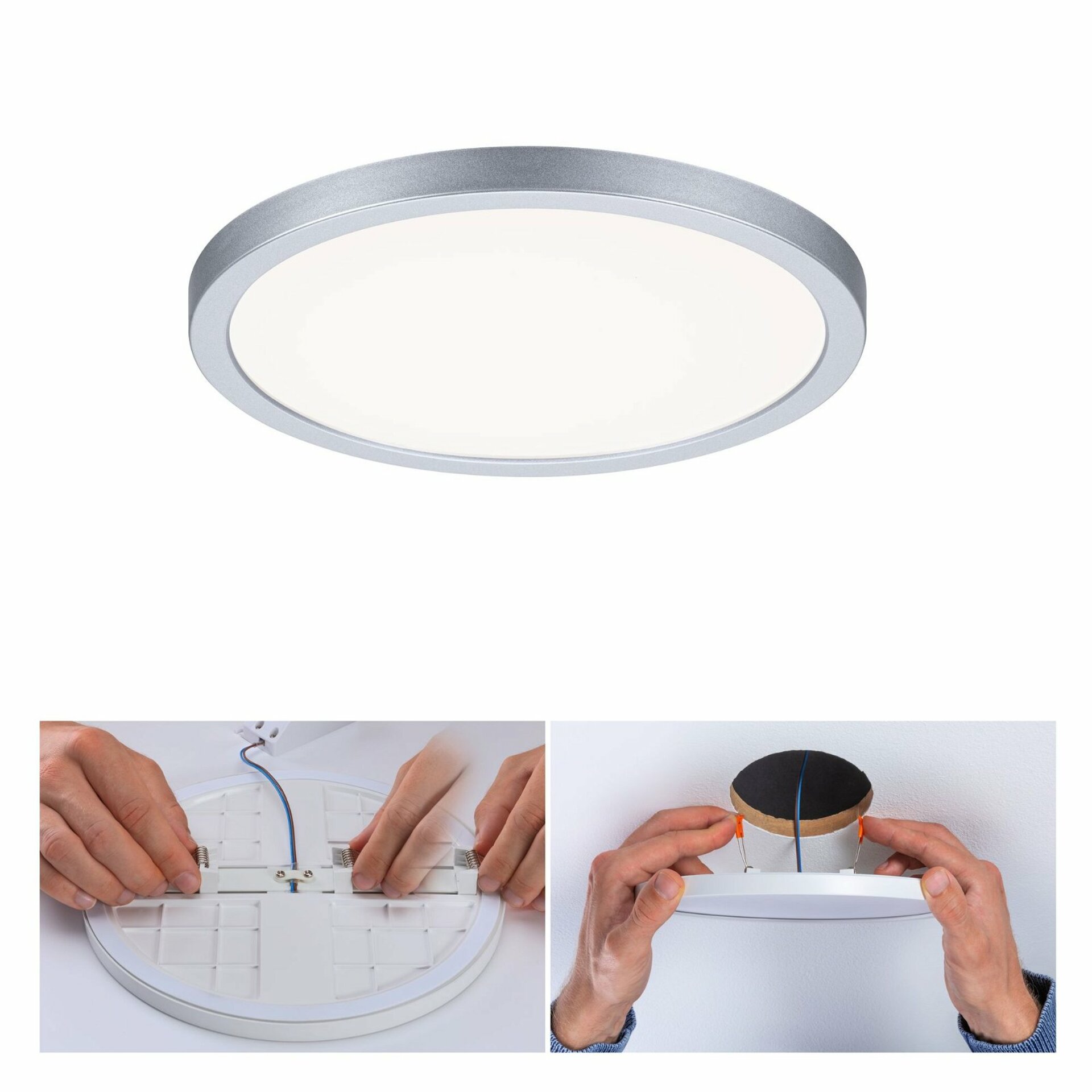 PAULMANN LED vestavné svítidlo Areo VariFit IP44 kruhové 175 13W 4.000K matný chrom 930.38