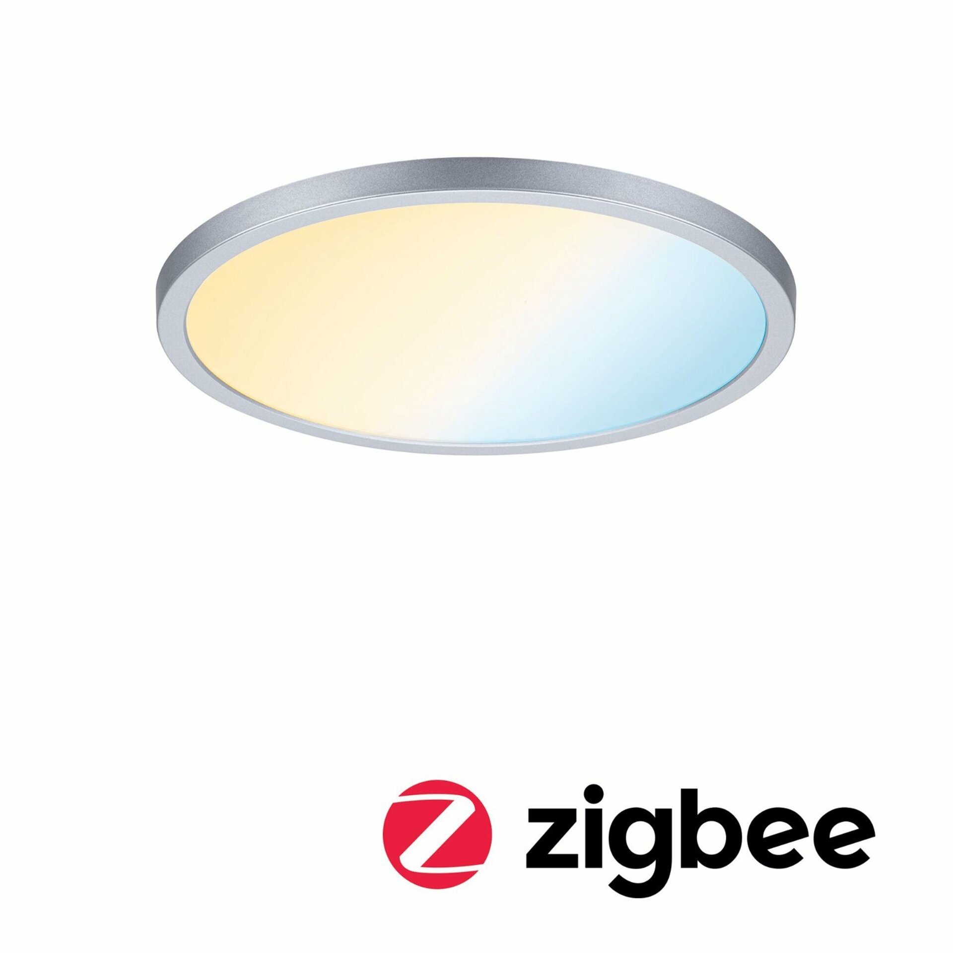 PAULMANN Smart Home Zigbee LED vestavné svítidlo Areo VariFit IP44 kruhové 230mm 16W matný chrom měnitelná bílá 930.46