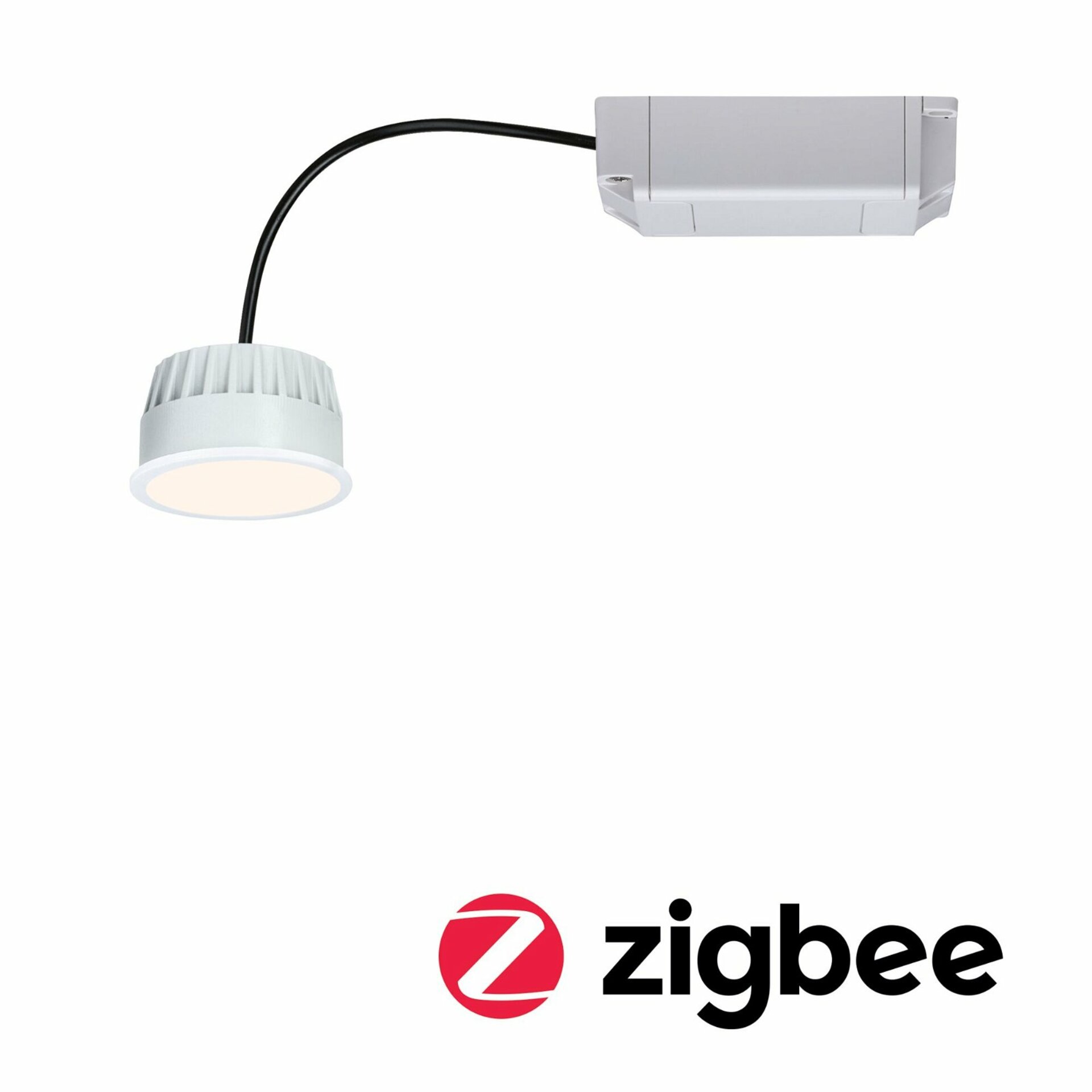 Levně PAULMANN LED Modul vestavné svítidlo Smart Home Zigbee teplá bílá Coin kruhové 50mm Coin 6W 470lm 230V 2700K satén