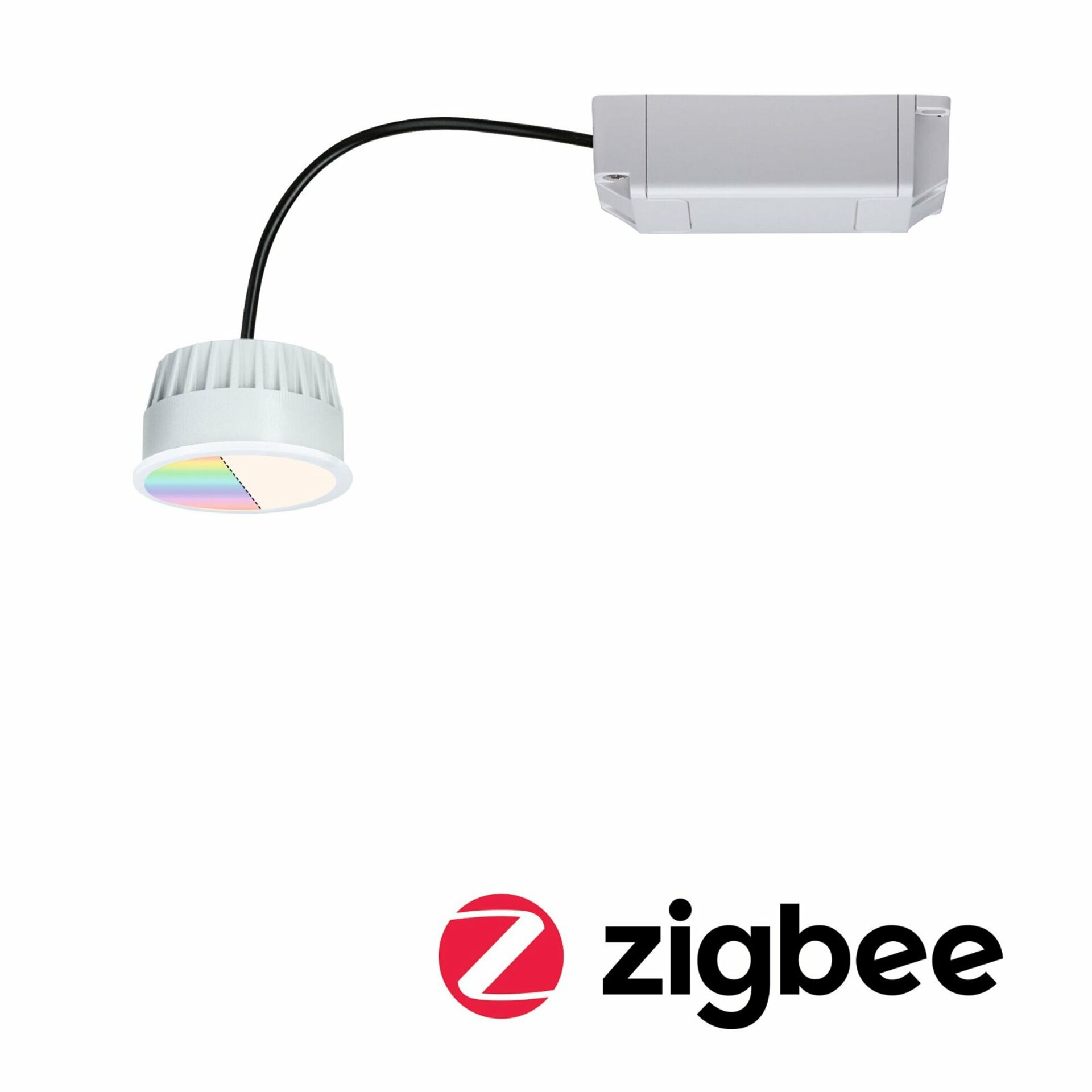 Levně PAULMANN LED Modul vestavné svítidlo Smart Home Zigbee RGBW Coin kruhové 50mm Coin 5,2W 400lm 230V RGBW satén