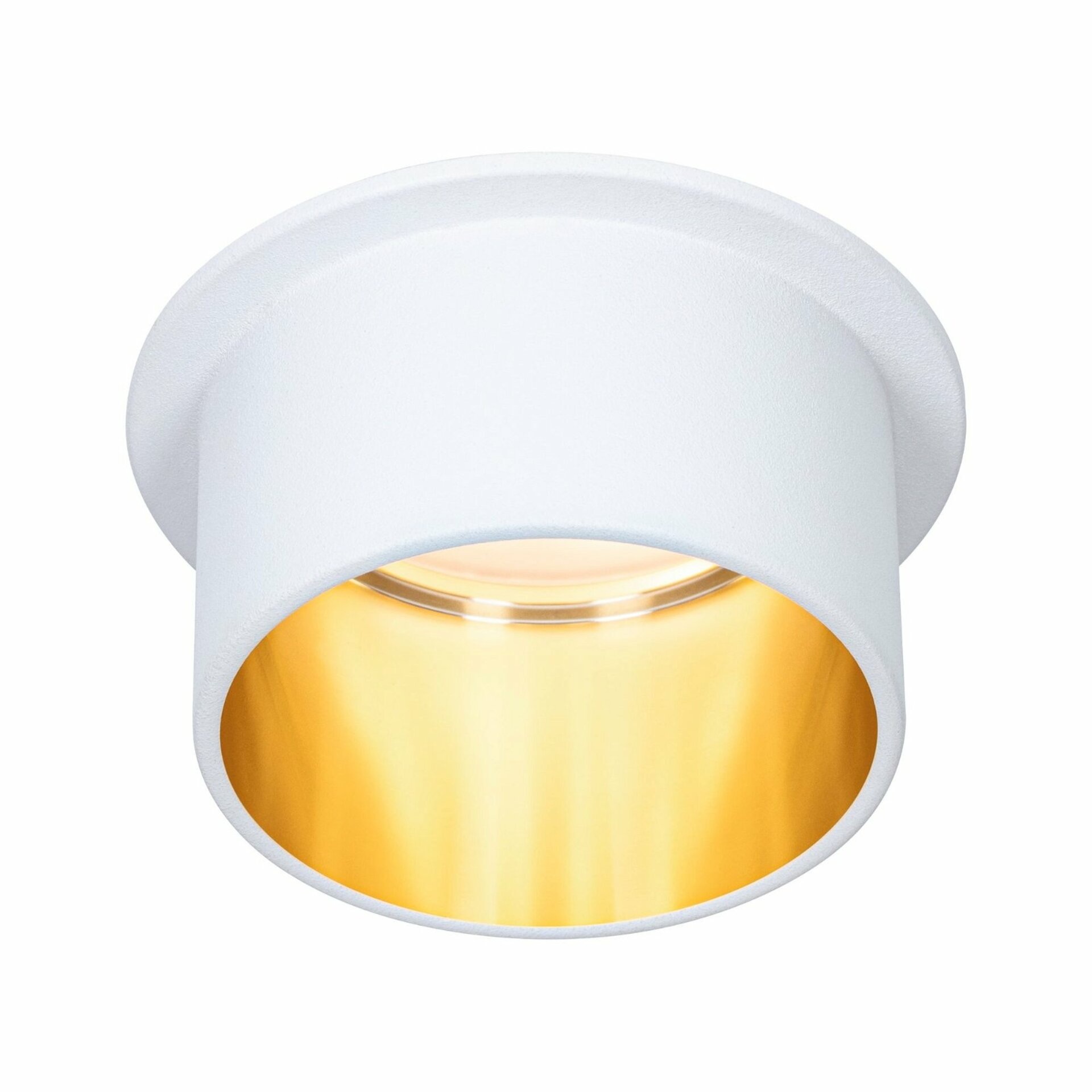PAULMANN Vestavné svítidlo LED Gil 6W bílá mat zlatá IP44 2.700K 3-krokové-stmívatelné 933.80