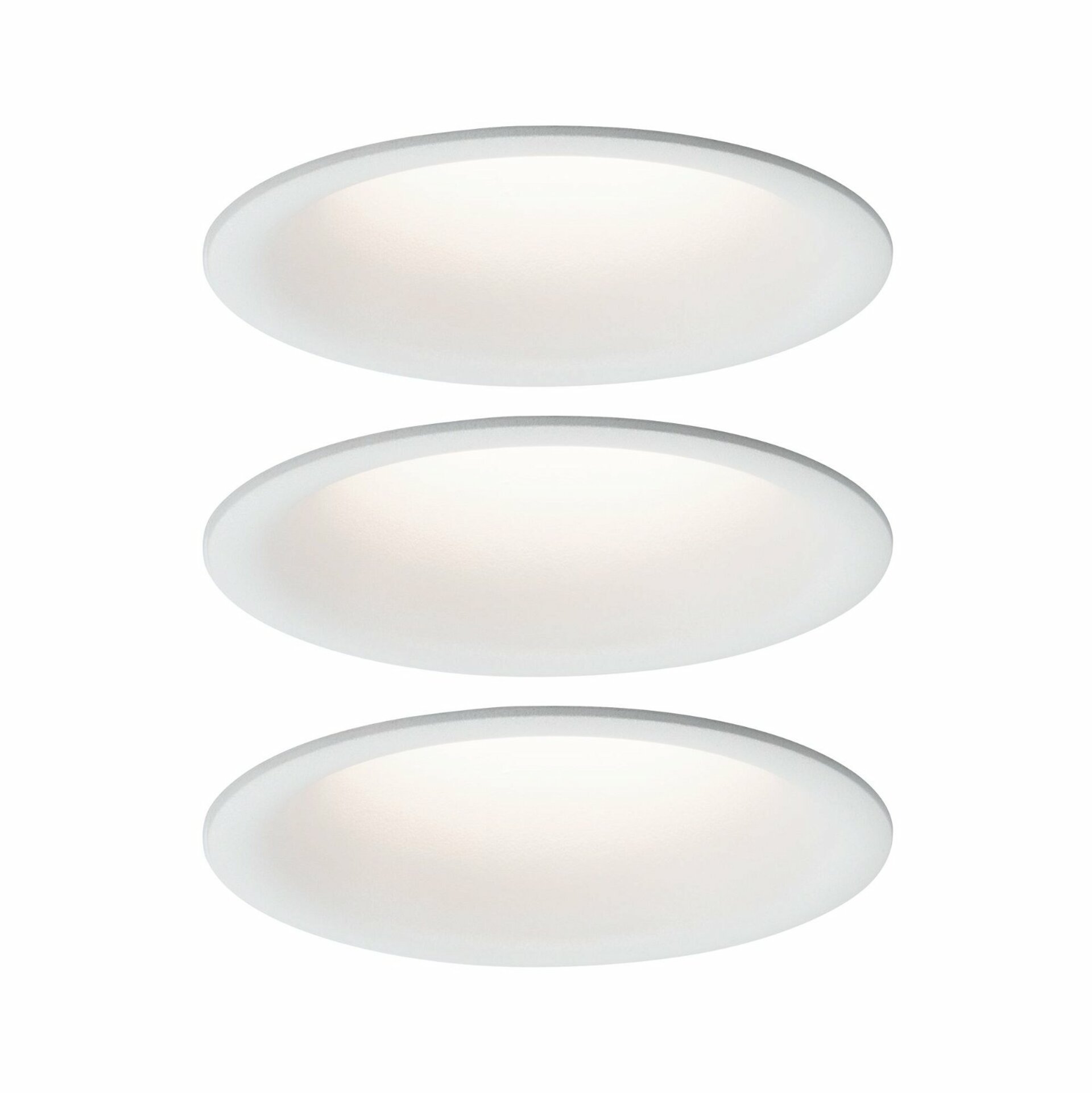 PAULMANN Vestavné svítidlo LED Cymbal 3x6,8W bílá mat proti oslnění stmívatelné 934.15 P 93415