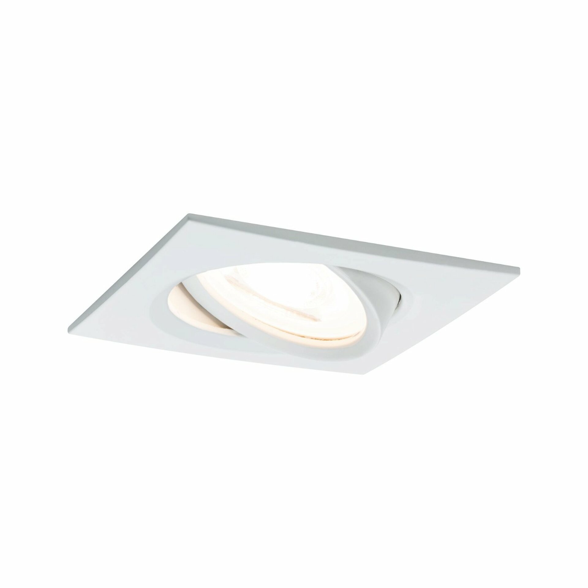 PAULMANN Vestavné svítidlo LED Nova hranaté 1x6,5W GU10 bílá mat výklopné 934.35 P 93435