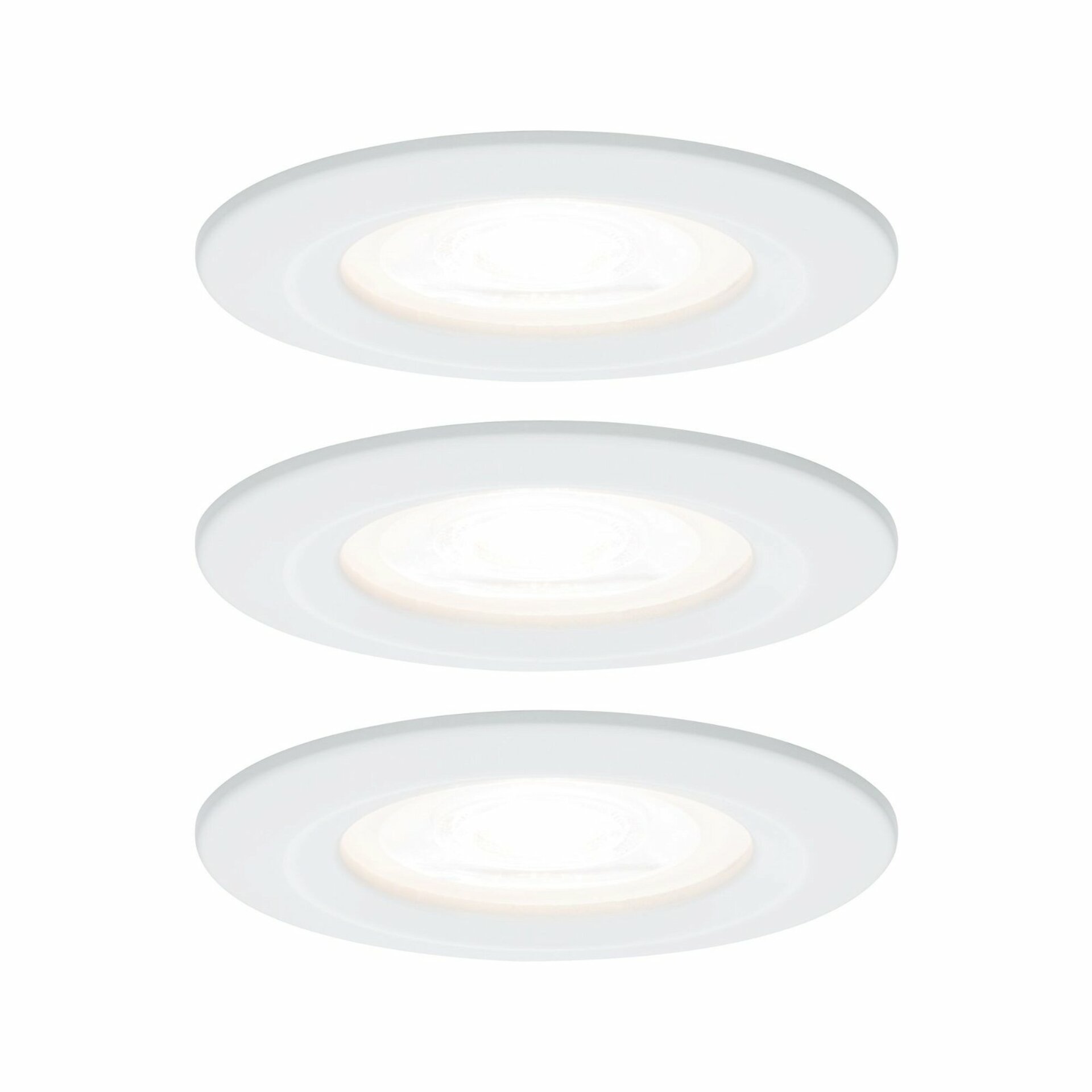 PAULMANN Vestavné svítidlo LED Nova kruhové 3x6,5W GU10 bílá mat nevýklopné 934.42 P 93442